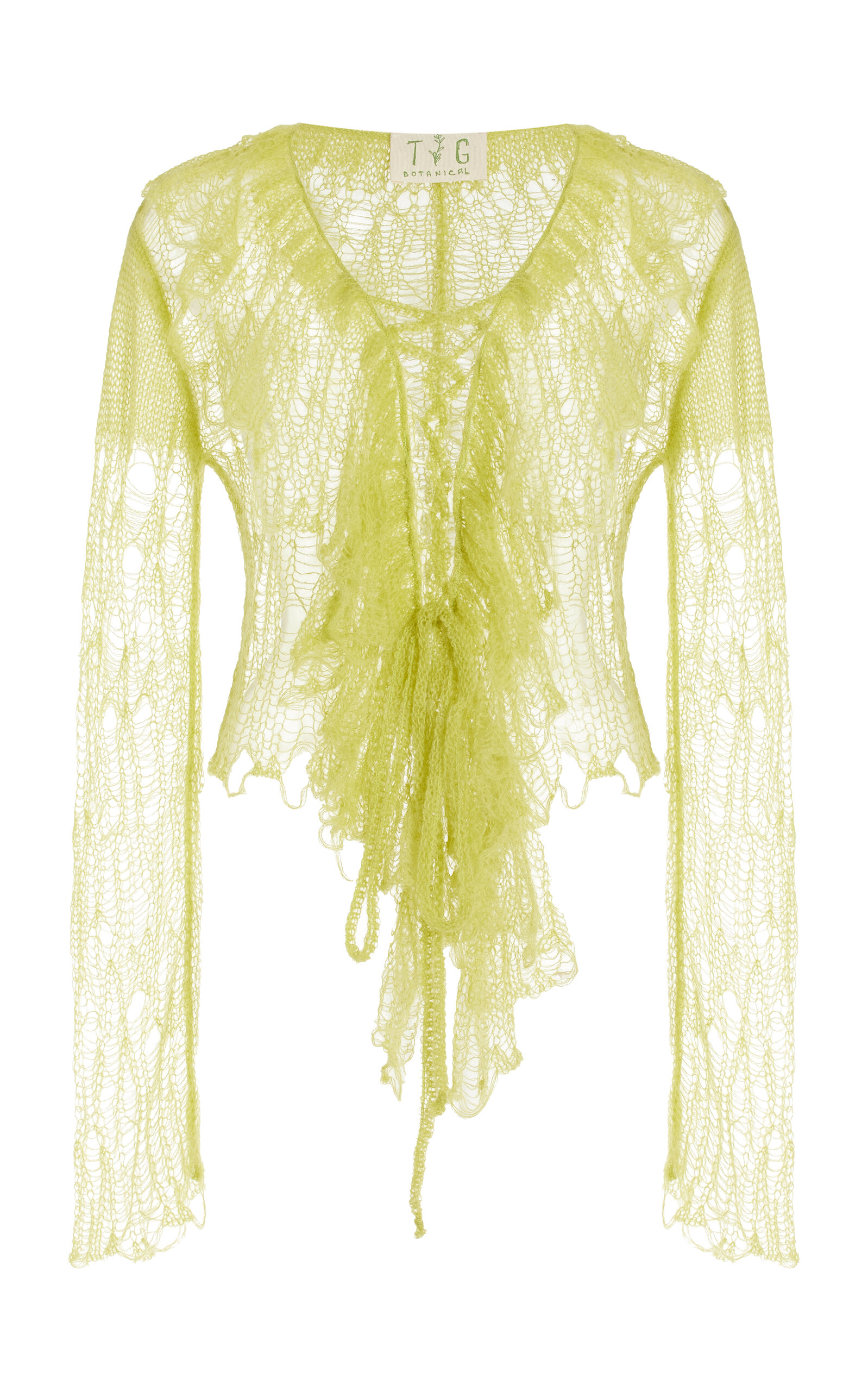 Exclusive Candy Mohair-Wool Knit Top
