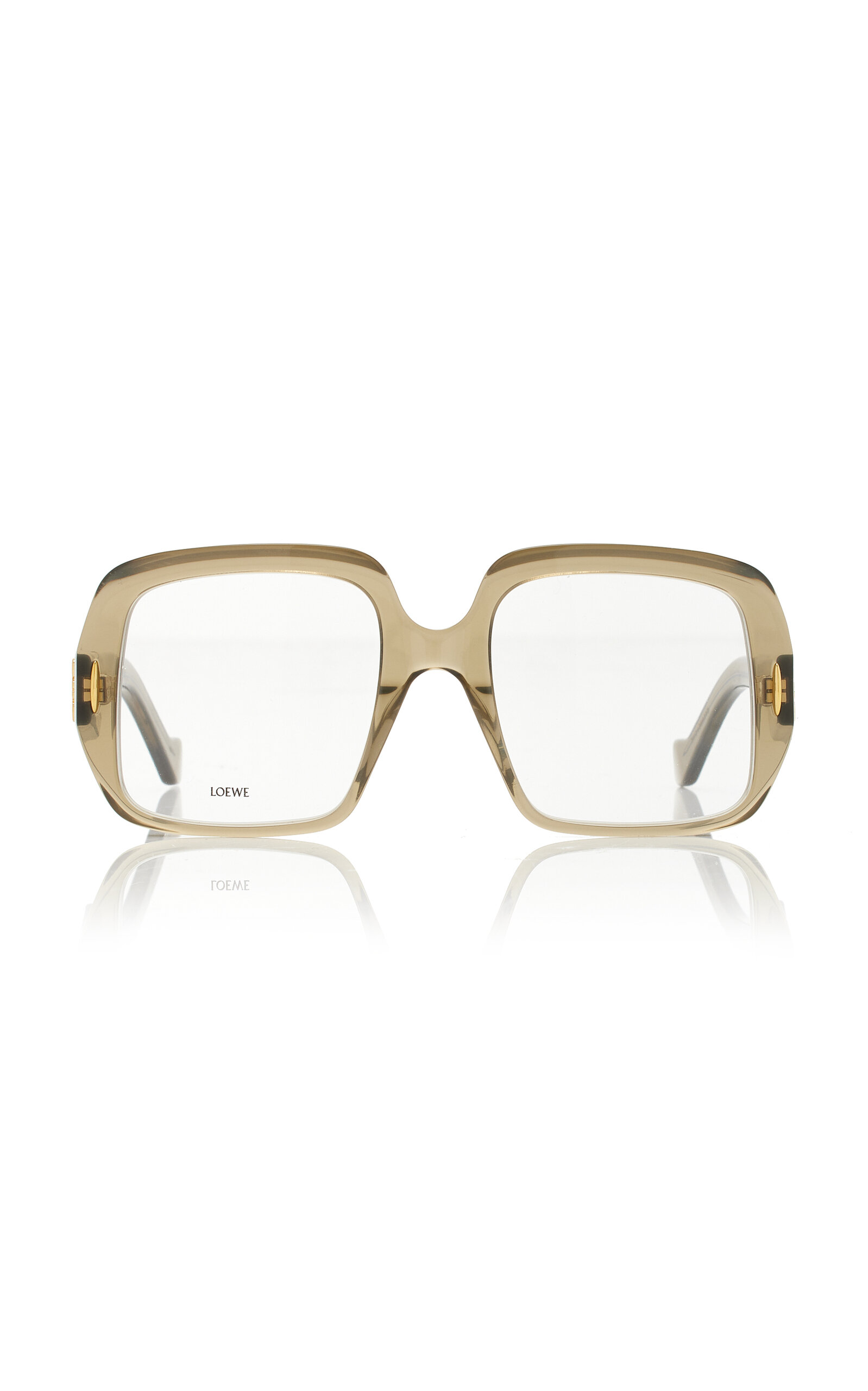Loewe Anagram Square-frame Acetate Sunglasses In Neutral
