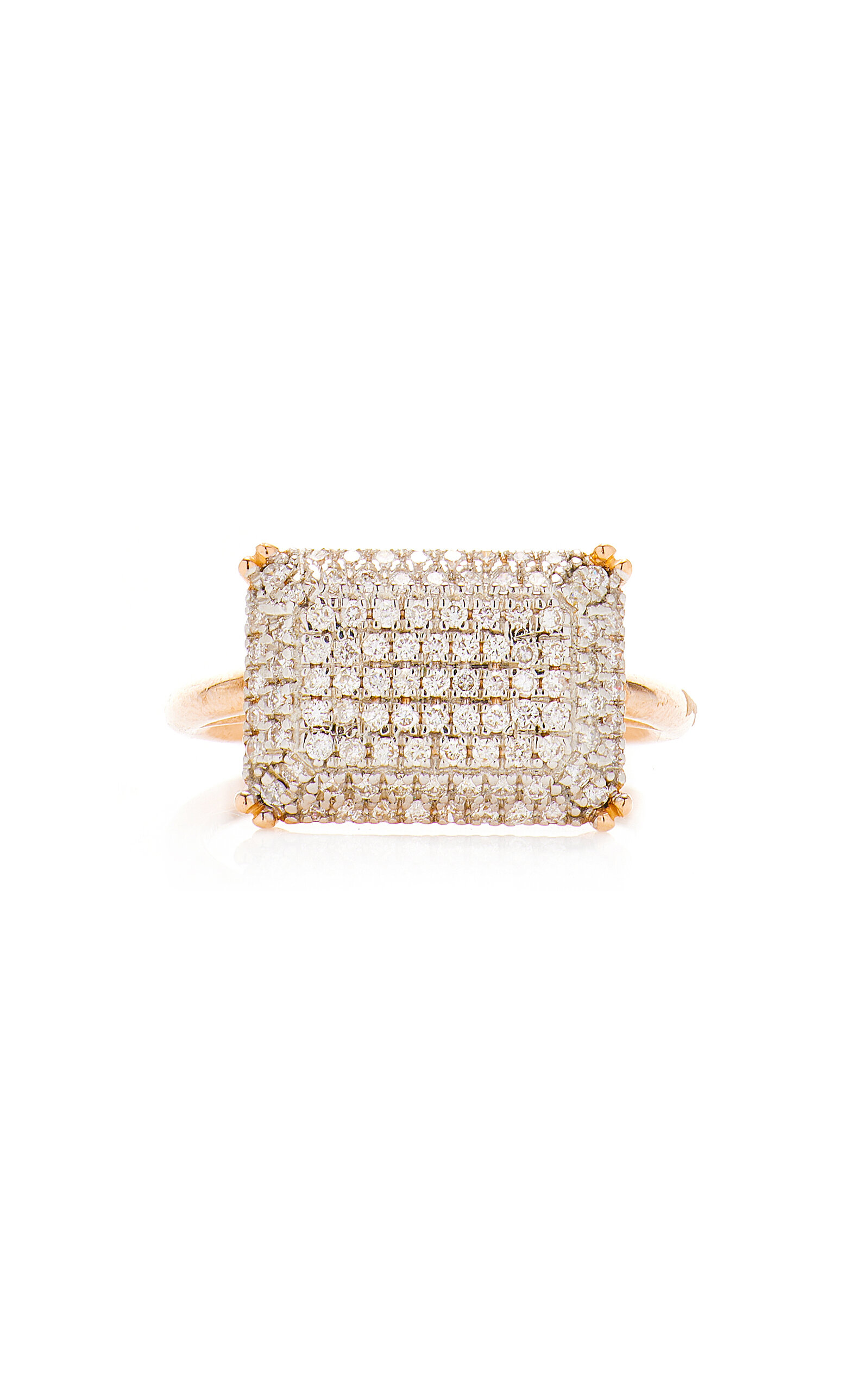 Ginette NY 18K Rose Gold Diamond Ring - Pink - Moda Operandi