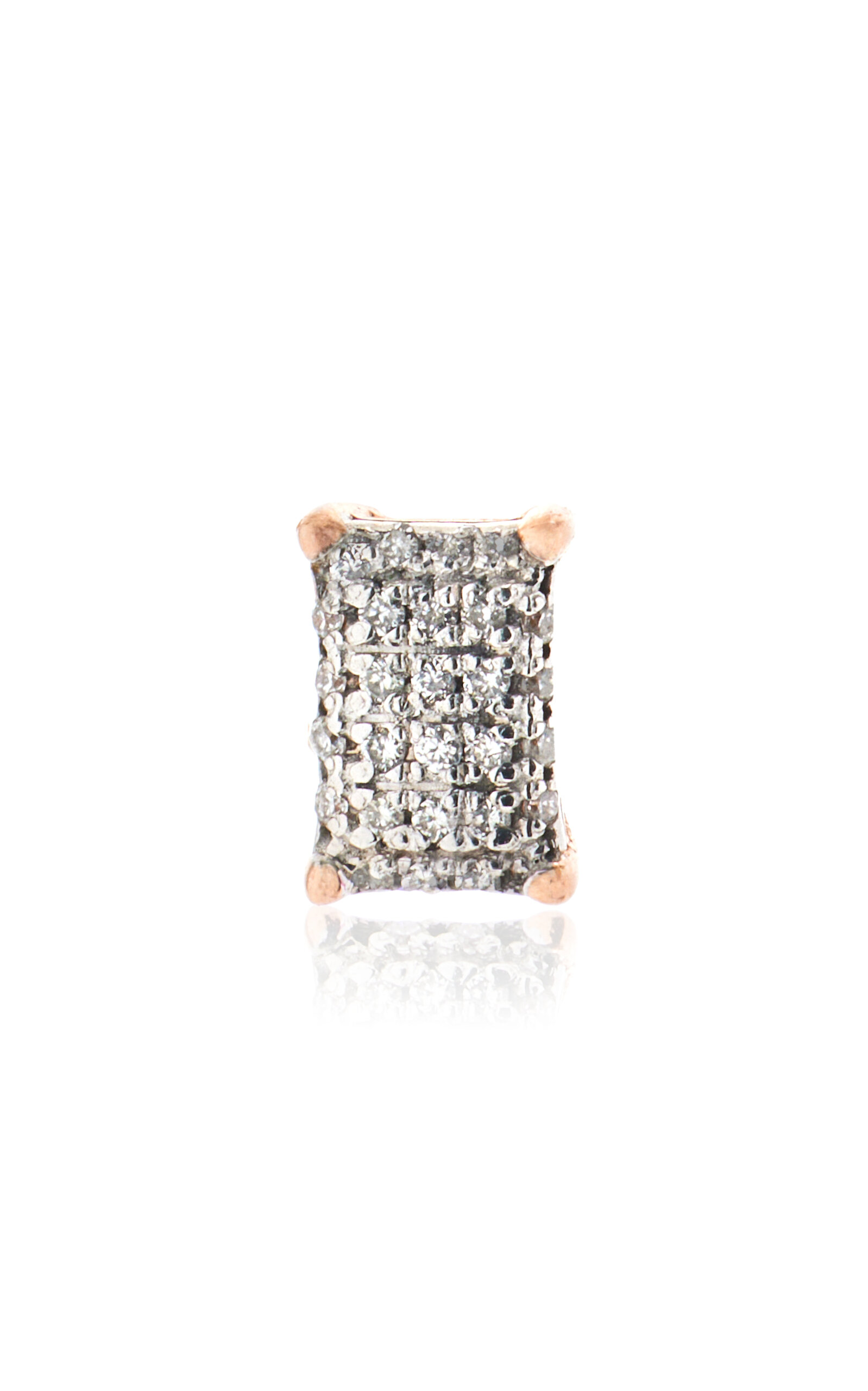 18K Yellow Gold Diamond Single Earring