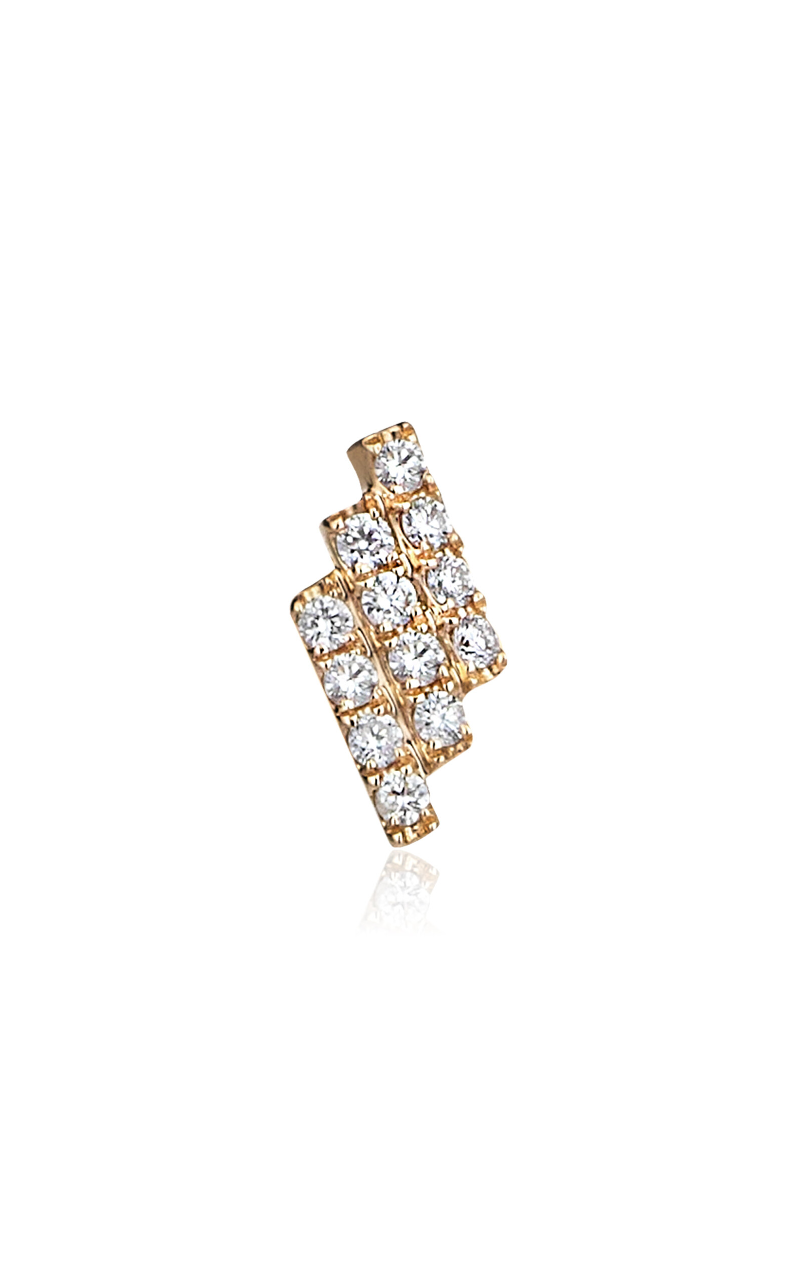 14K Gold Diamond Single Earring