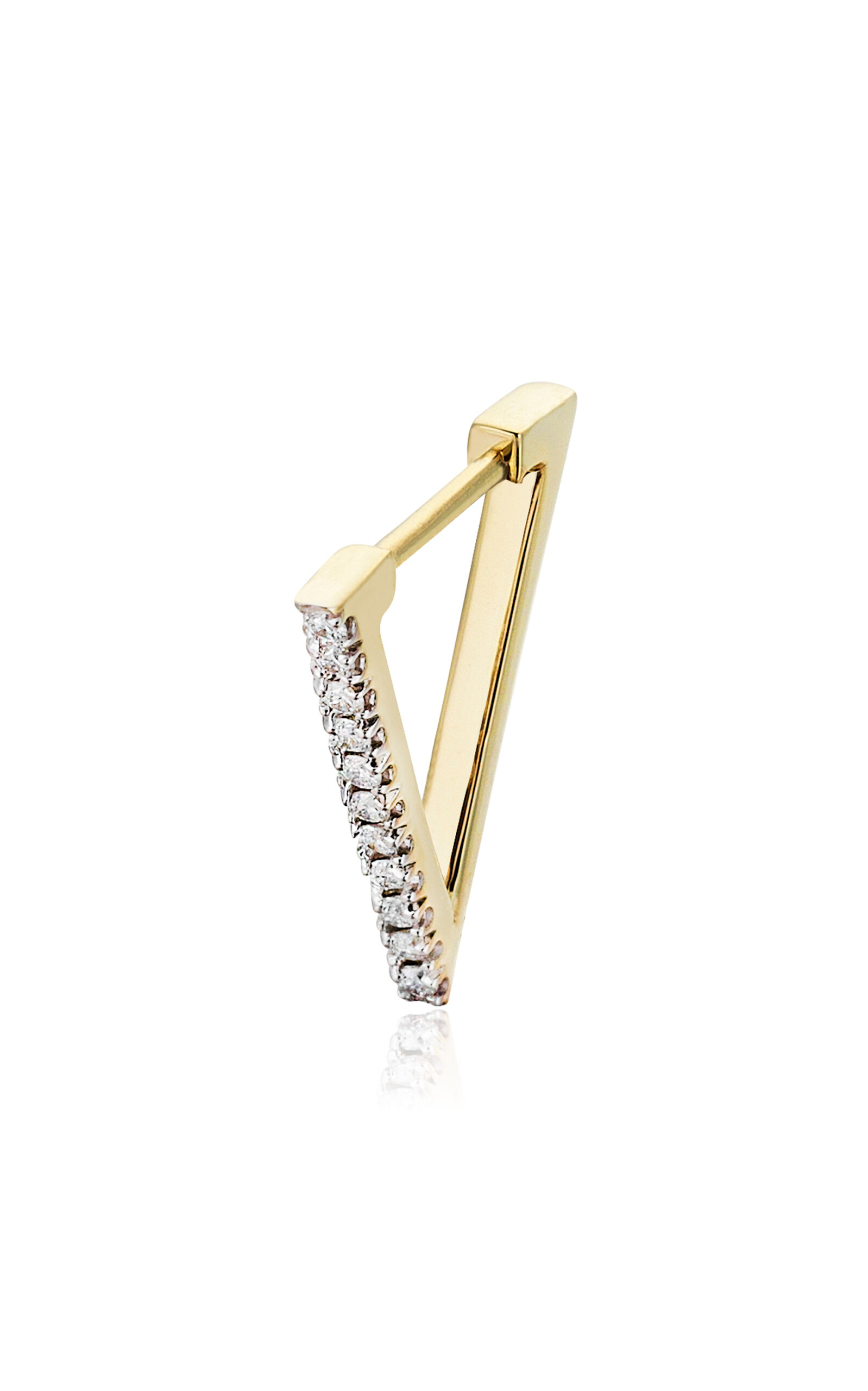 14K Gold Diamond Single Earring