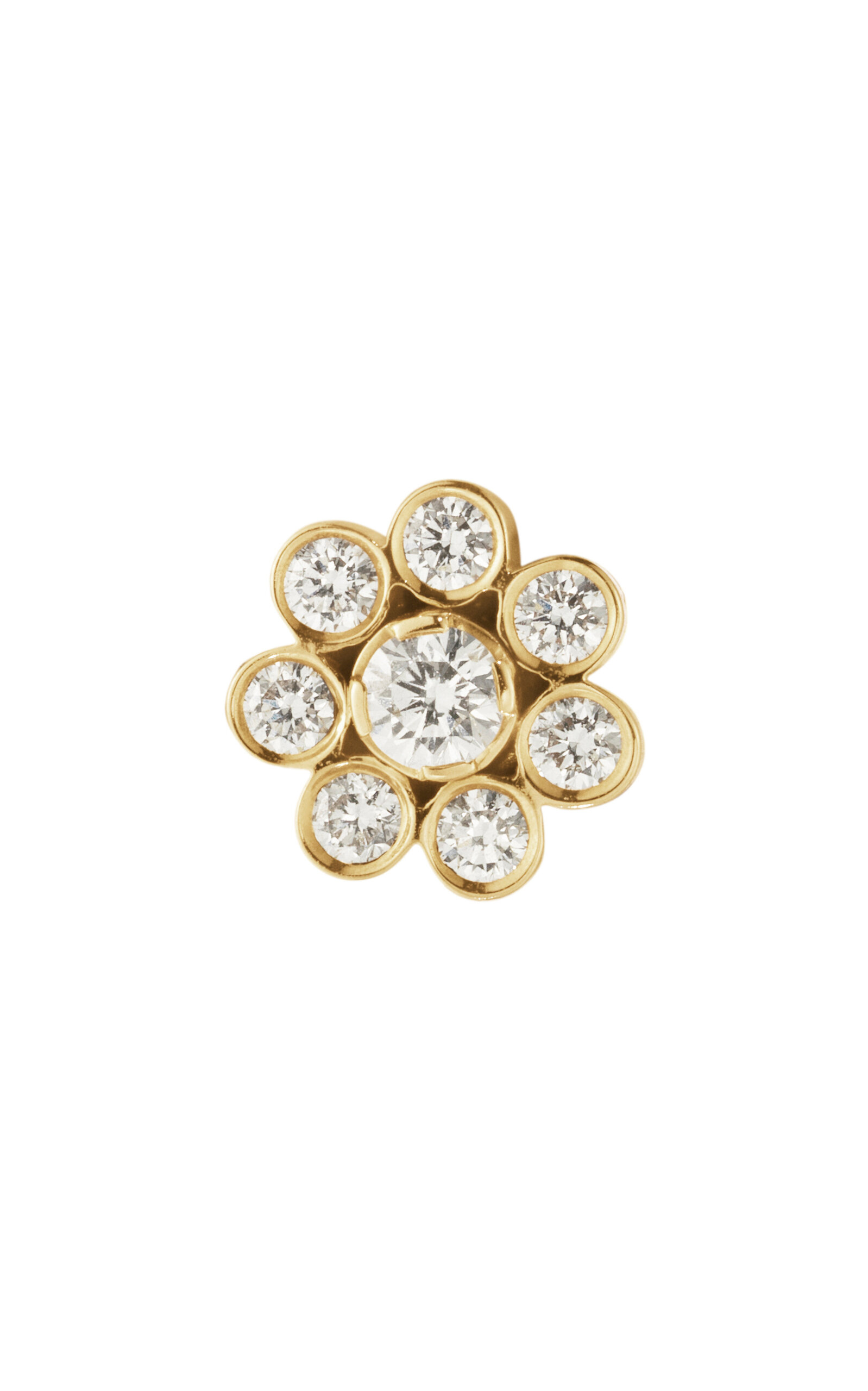 Bellis Diamant 18K Yellow Gold Diamond Single Earring