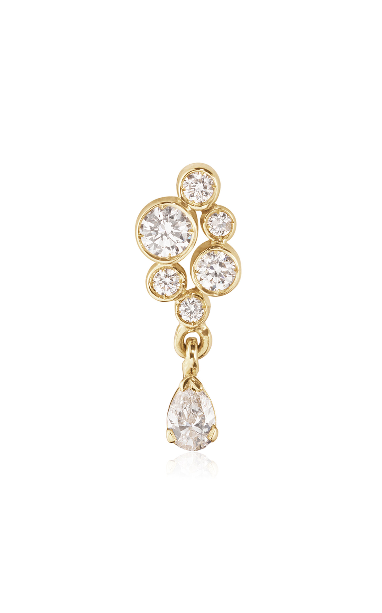 Shop Sophie Bille Brahe Petite Splash 18k Yellow Gold Diamond Right Single Earring