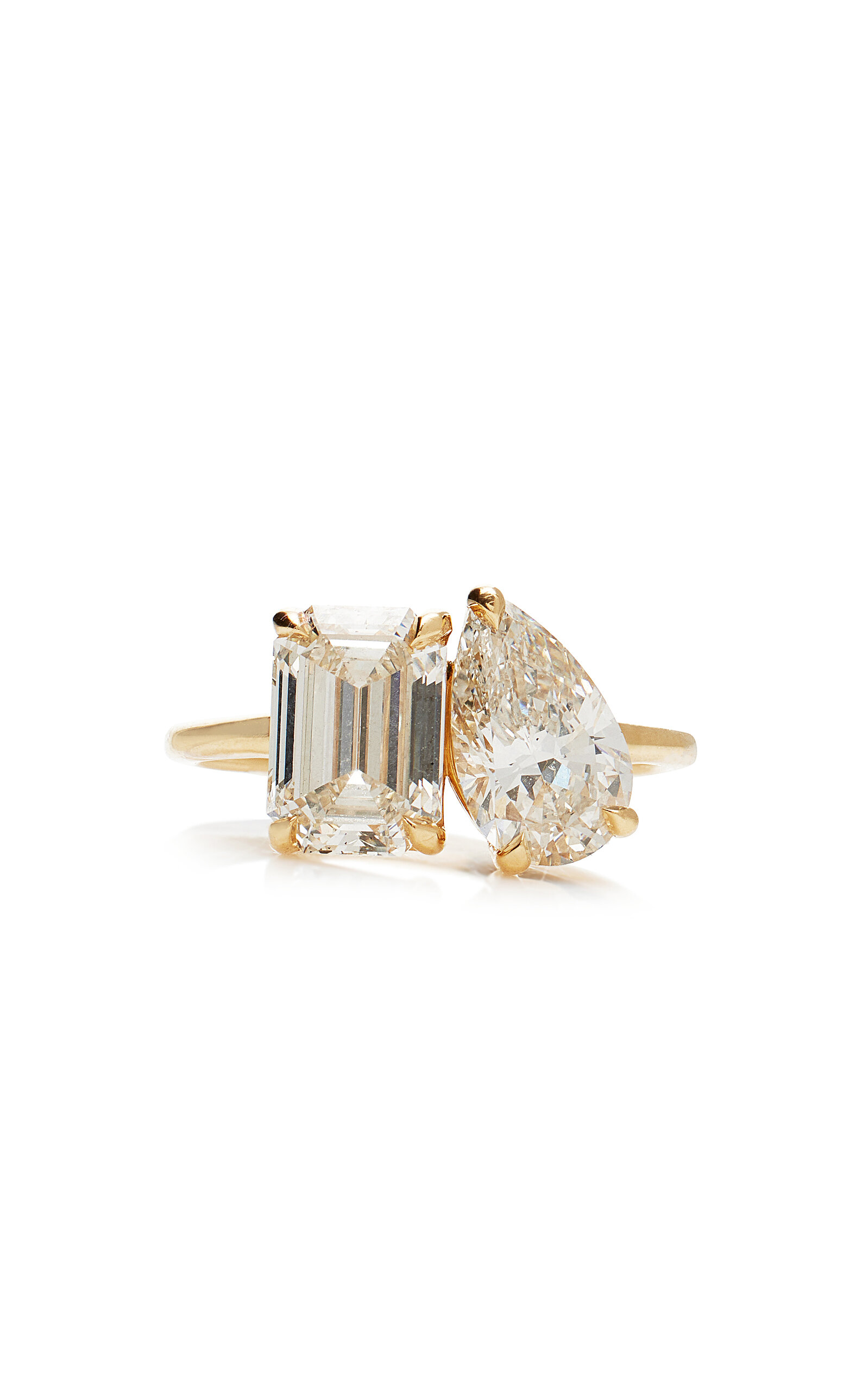 Toi Et Moi 18K Yellow Gold Diamond Ring