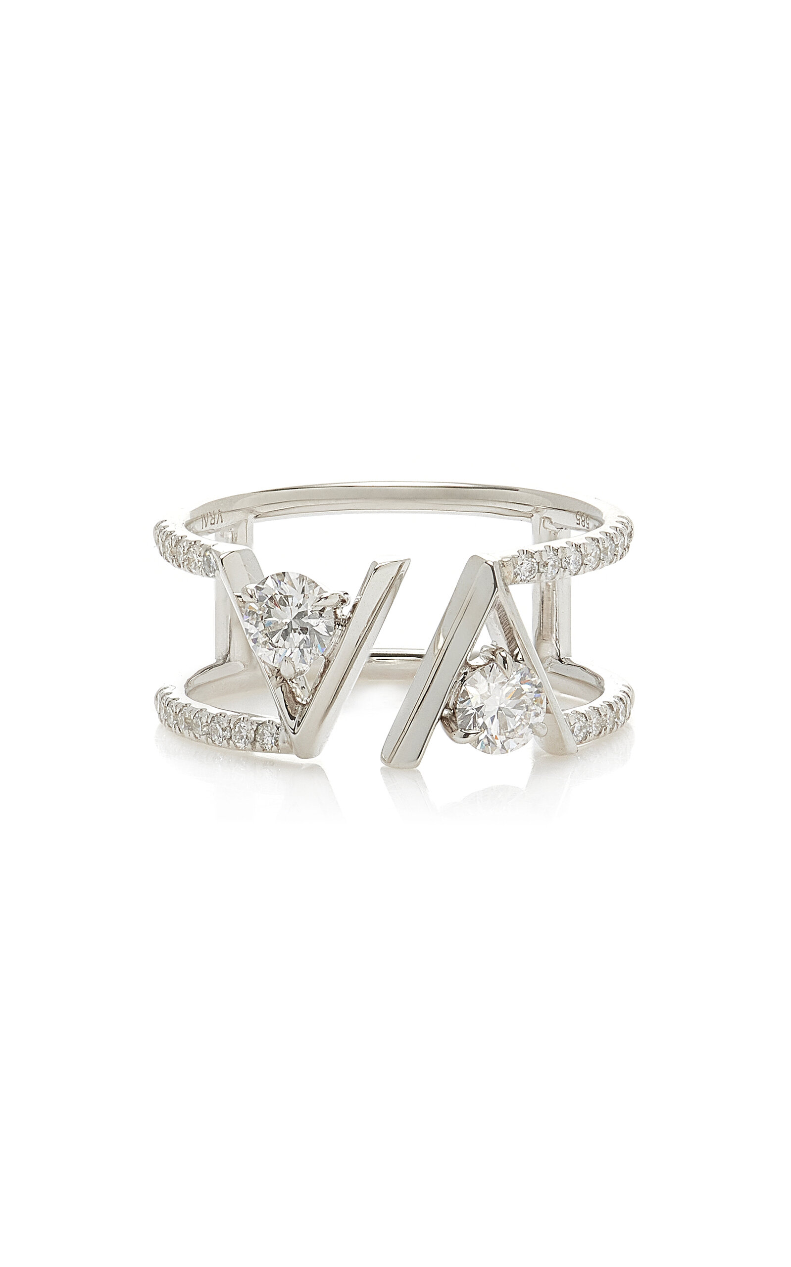 Shop Vrai 14k White Gold Diamond Ring