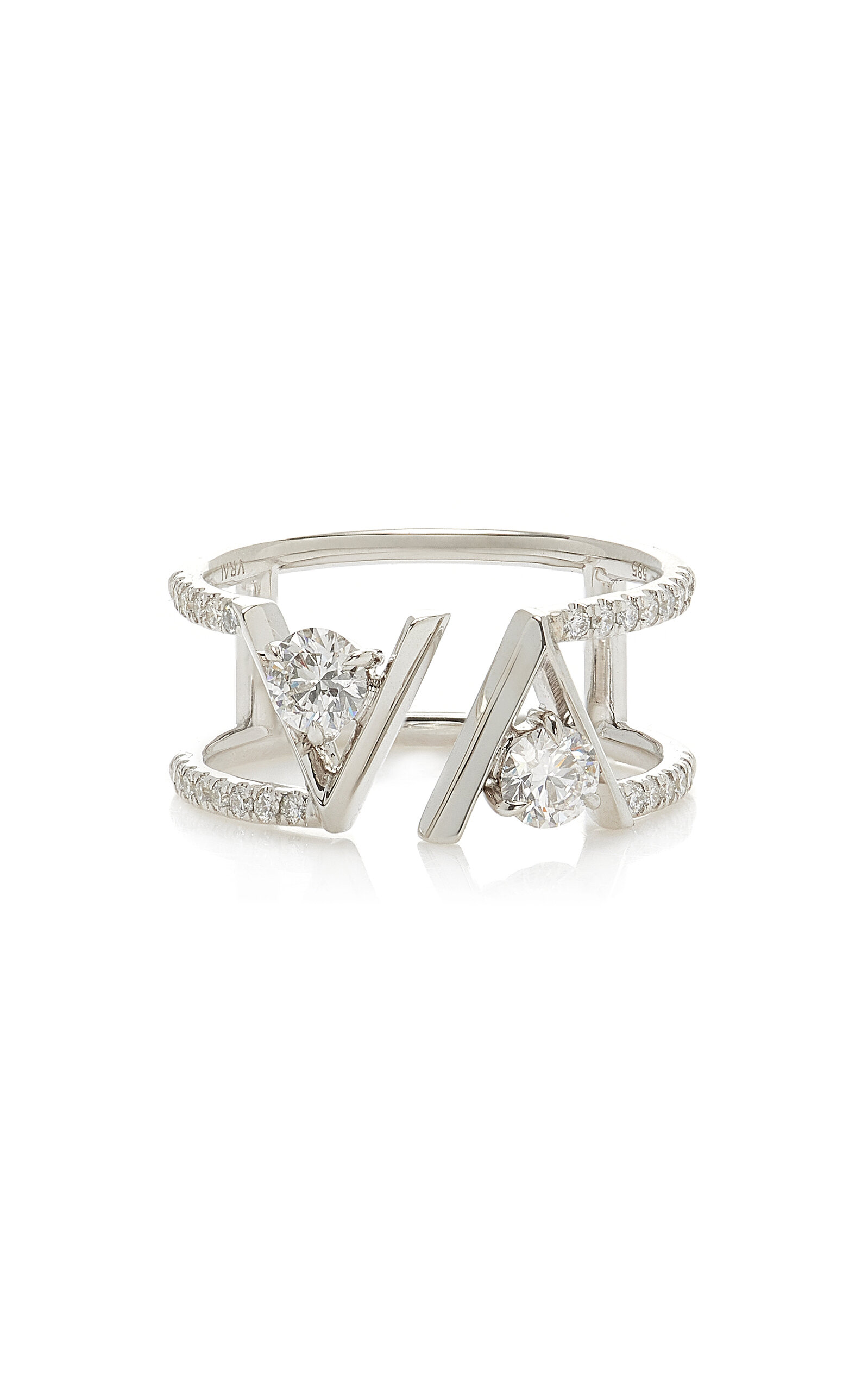 14K White Gold Lab-Grown Diamond Ring