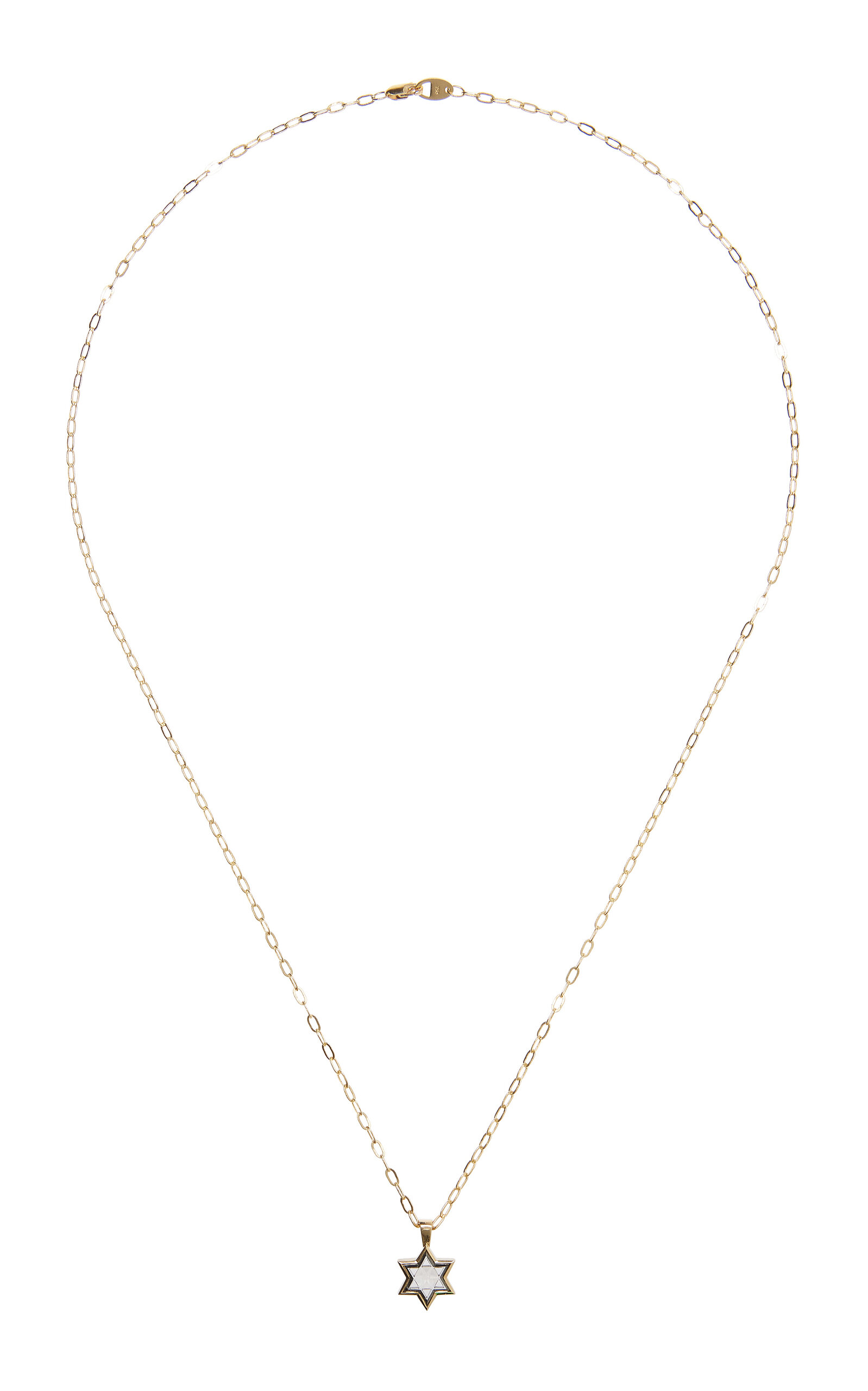 Star 18K Yellow Gold Diamond Necklace