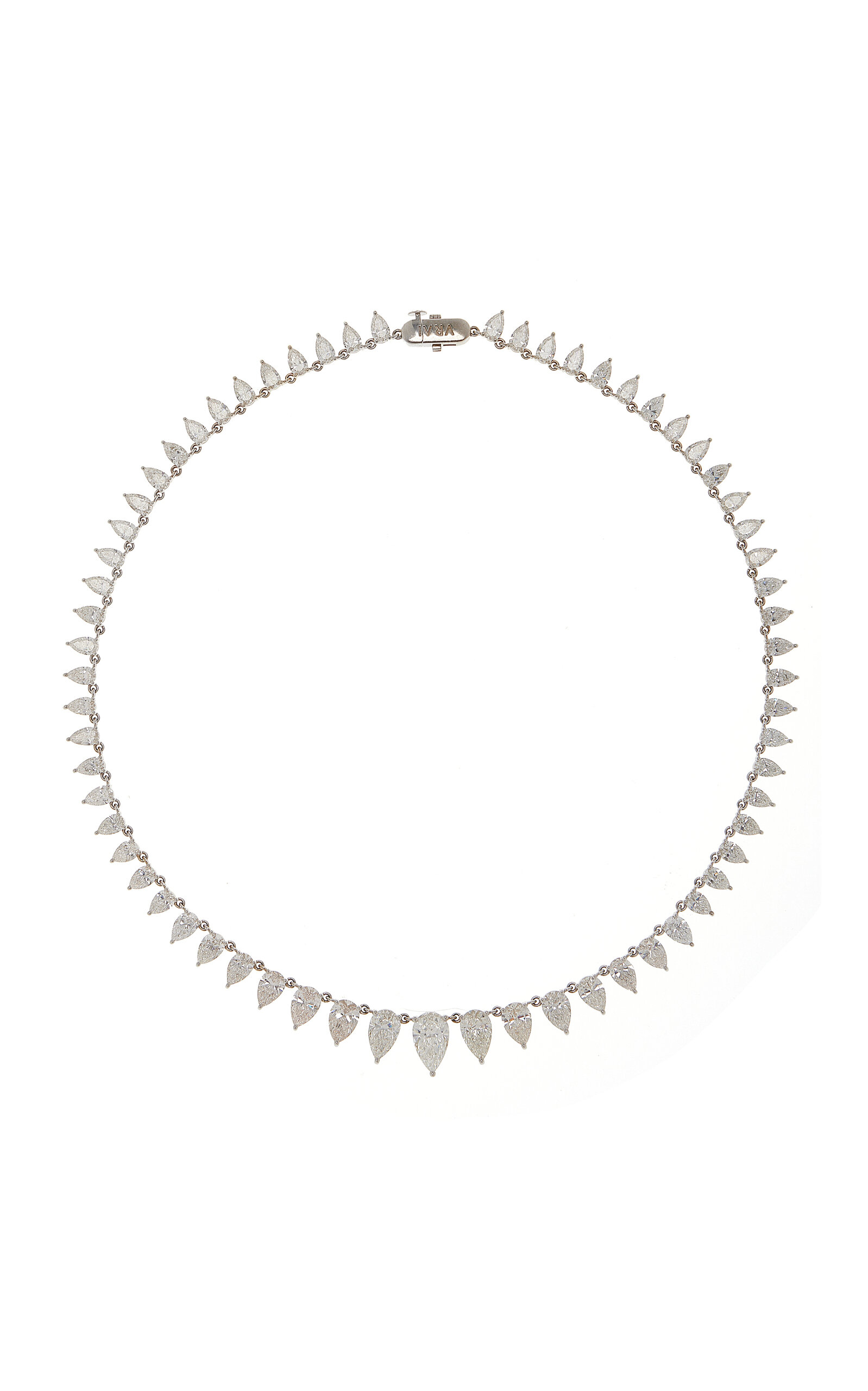 VRAI 14K WHITE GOLD DIAMOND TENNIS NECKLACE
