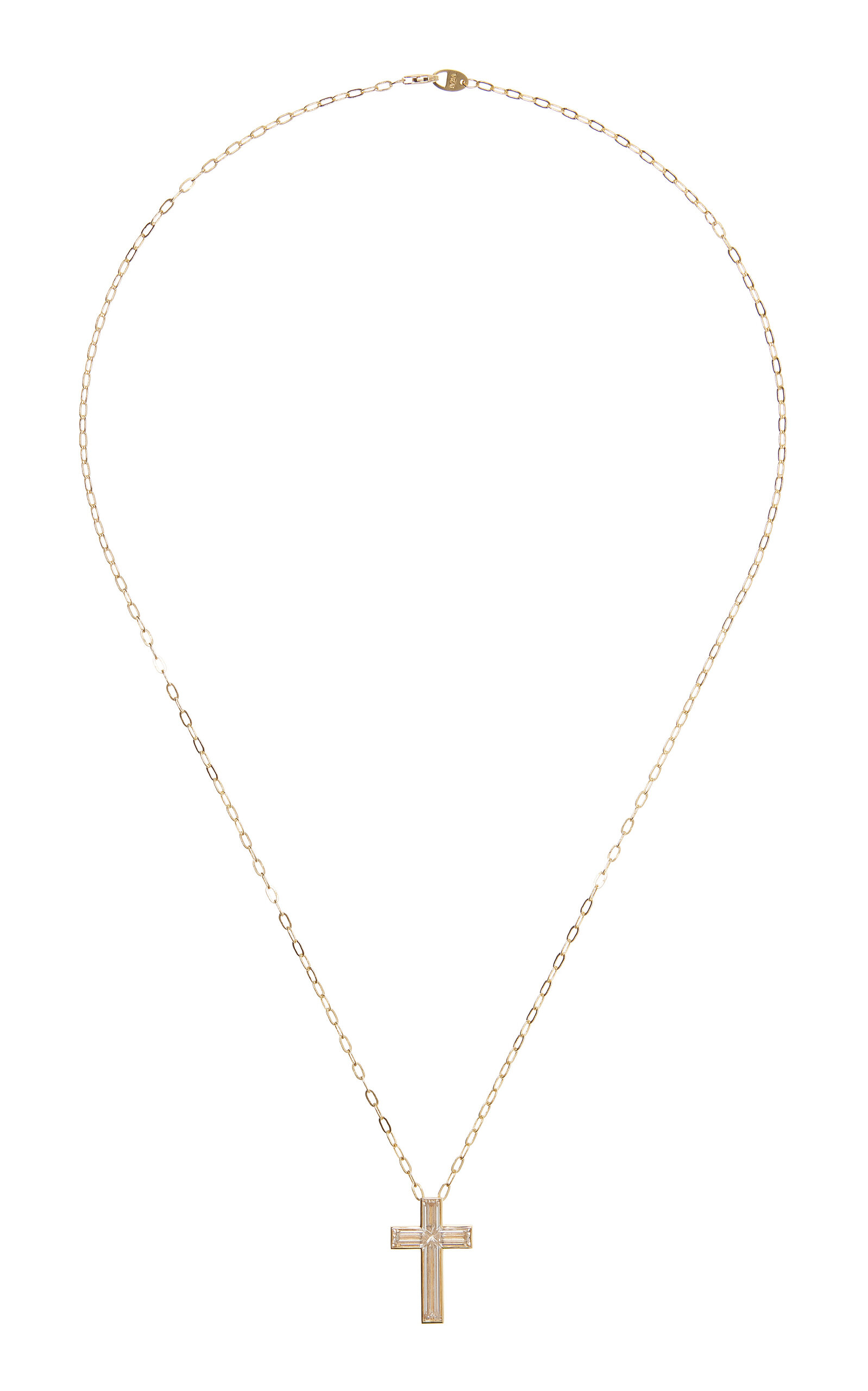 VRAI Cross 18K Yellow Gold Diamond Necklace - Gold - OS - Moda Operandi