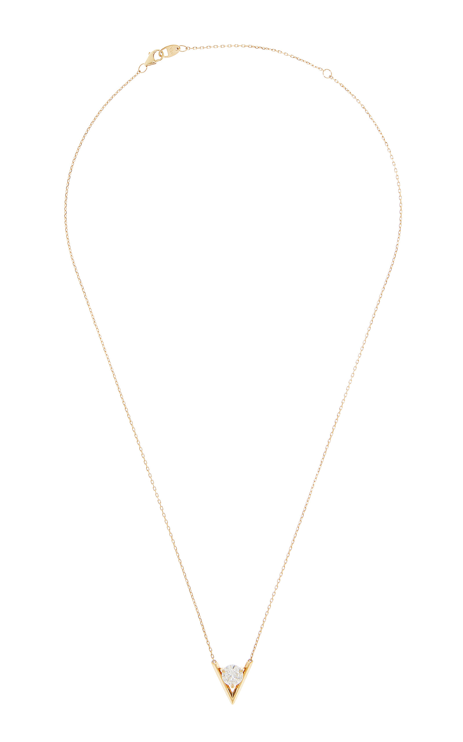 14K Yellow Gold Lab-Grown Diamond Necklace