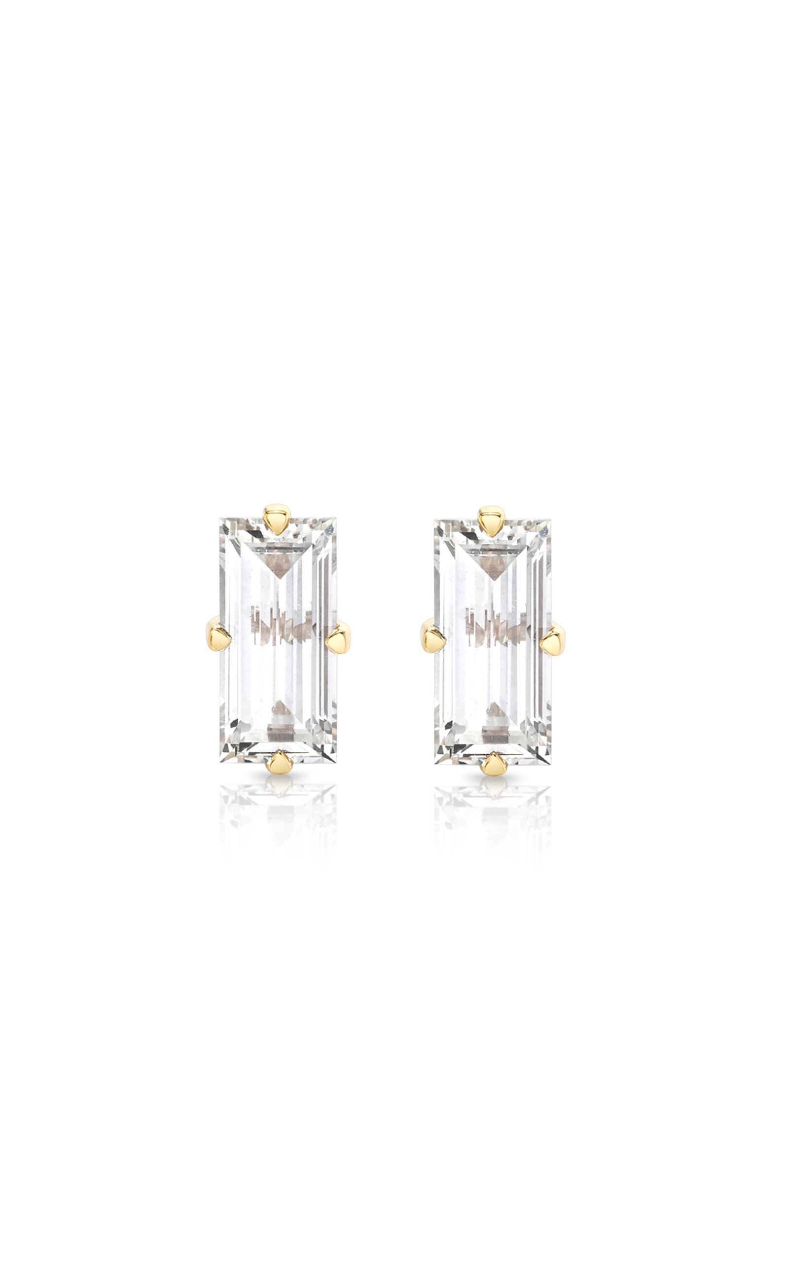 Iconic 14K Yellow Gold Diamond Earrings