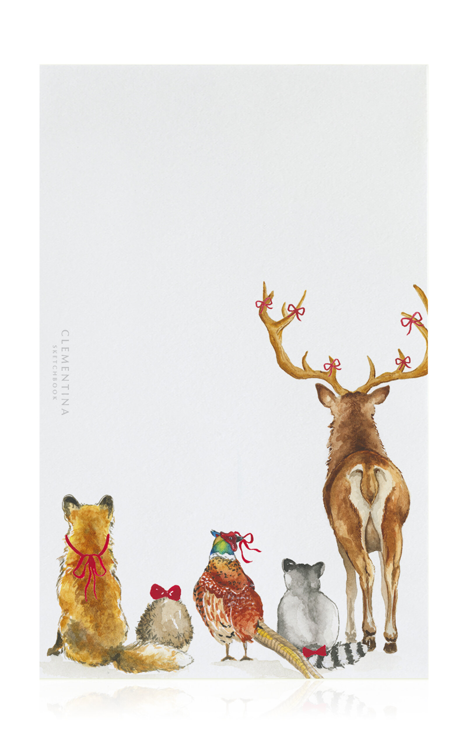 Clementina Sketchbook Christmas Forest Bums Notepad In Multi