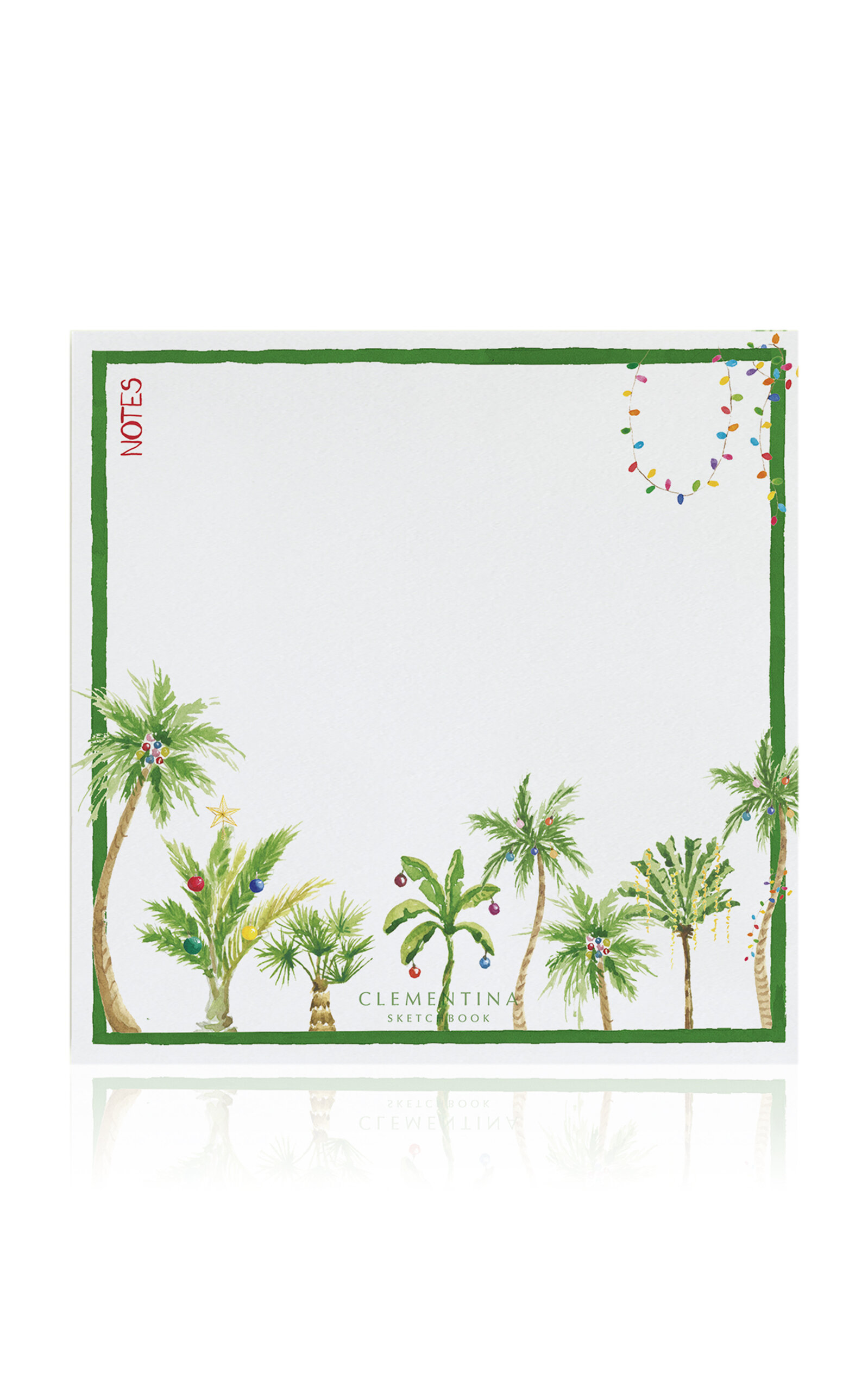 Clementina Sketchbook Tropical Christmas Notepad In Multi