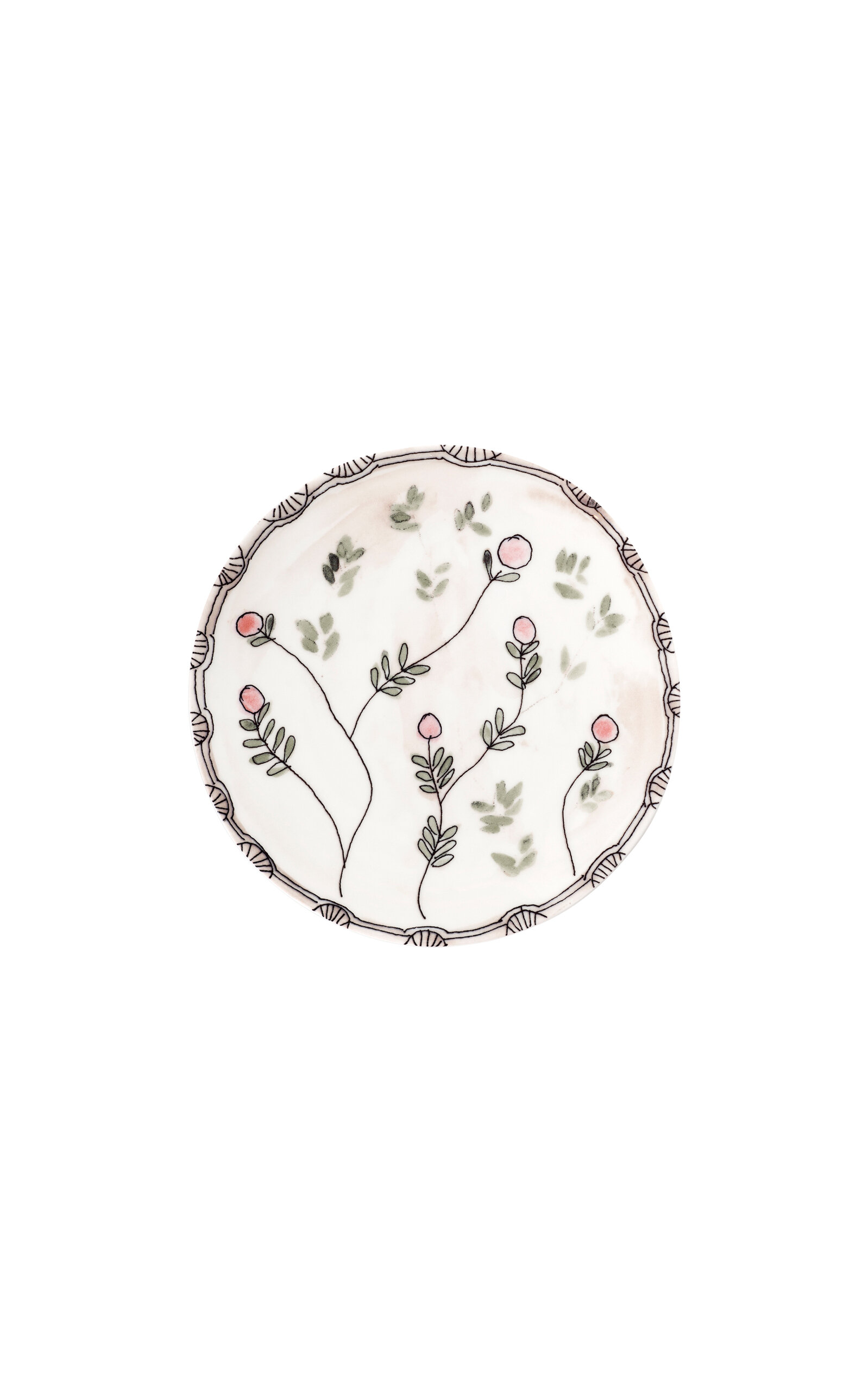Marni For Serax Serax Marni Midnight Flowers Breakfast Plate D20cm Mirtillo Nude In White
