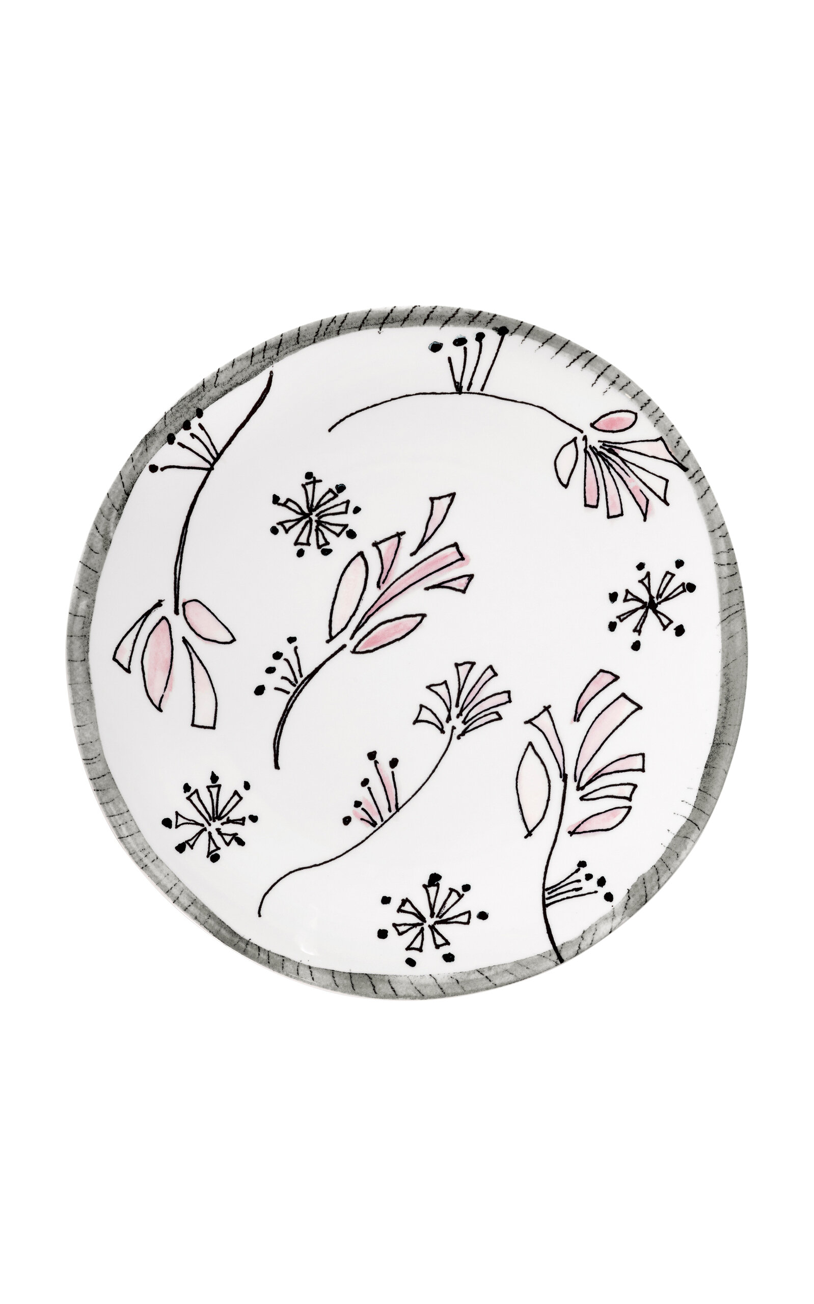 Marni For Serax Serax Marni Midnight Flowers Dinner Plate D28cm Fiore Rosa In Multi