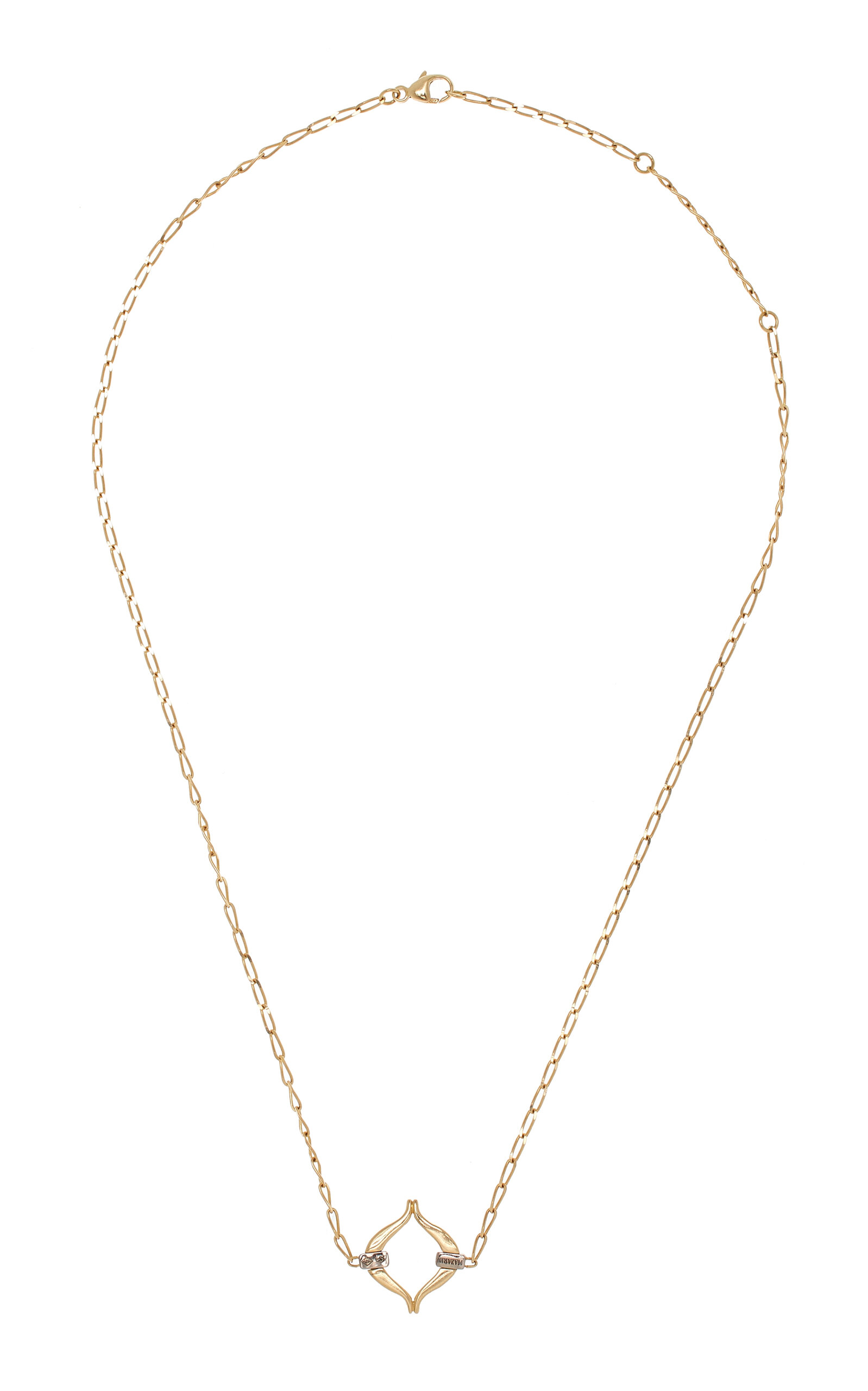 Eboris 18K Yellow Gold Diamond Necklace