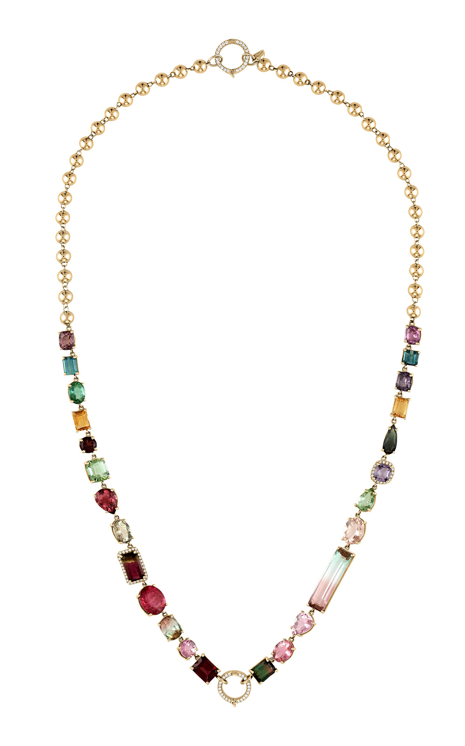 Eden Presley 14k Yellow Gold Rock Candy Tourmaline Necklace 2