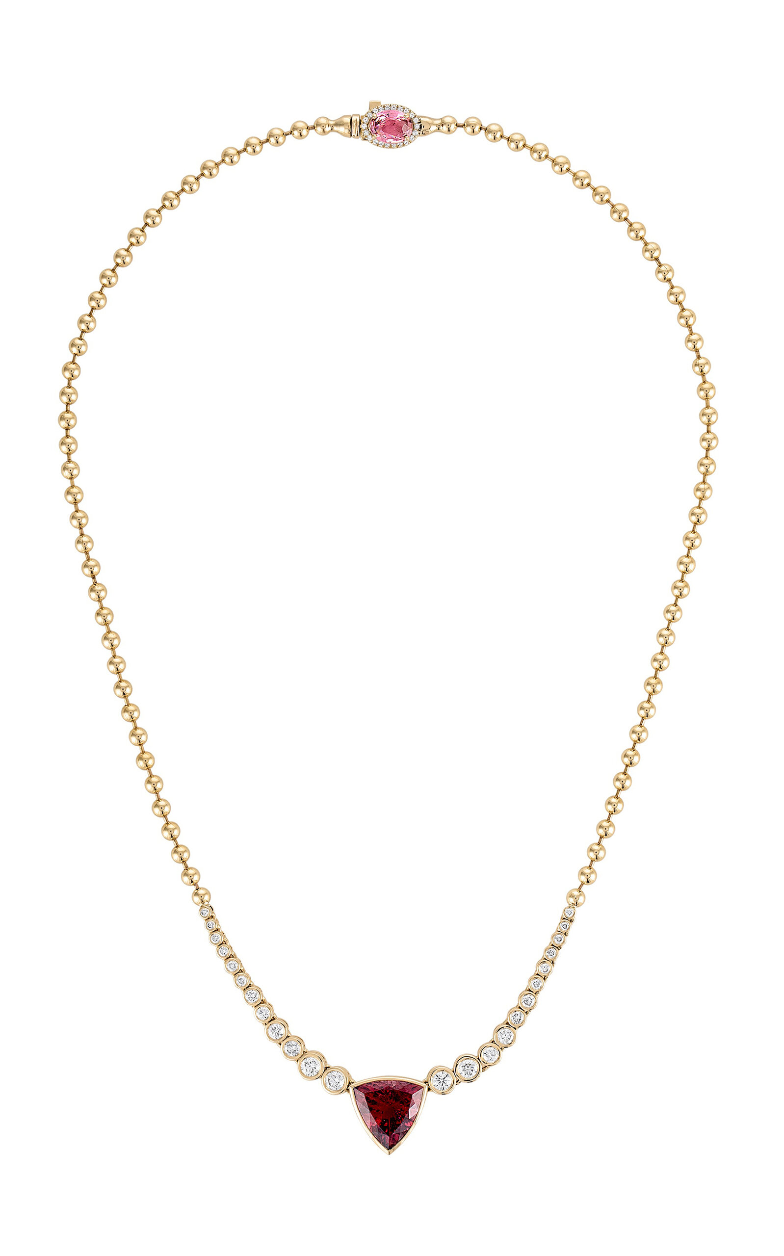 Eden Presley 14k Yellow Gold Bubbles Necklace In Brown