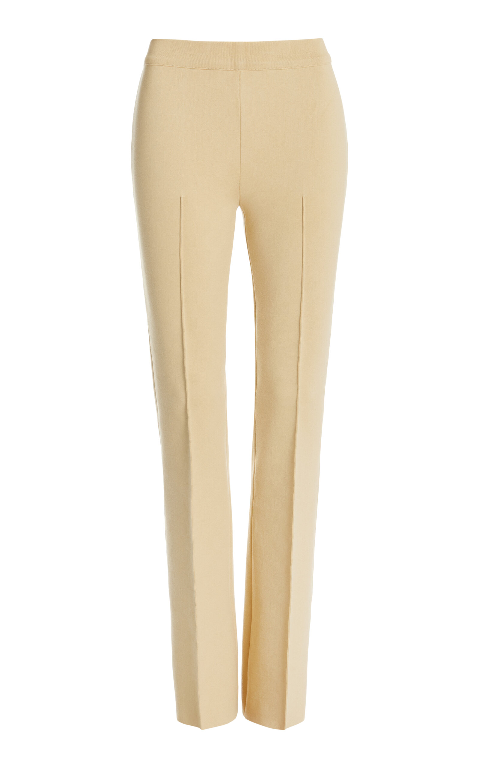 Long Kick Stretch-Cotton Flared Pants