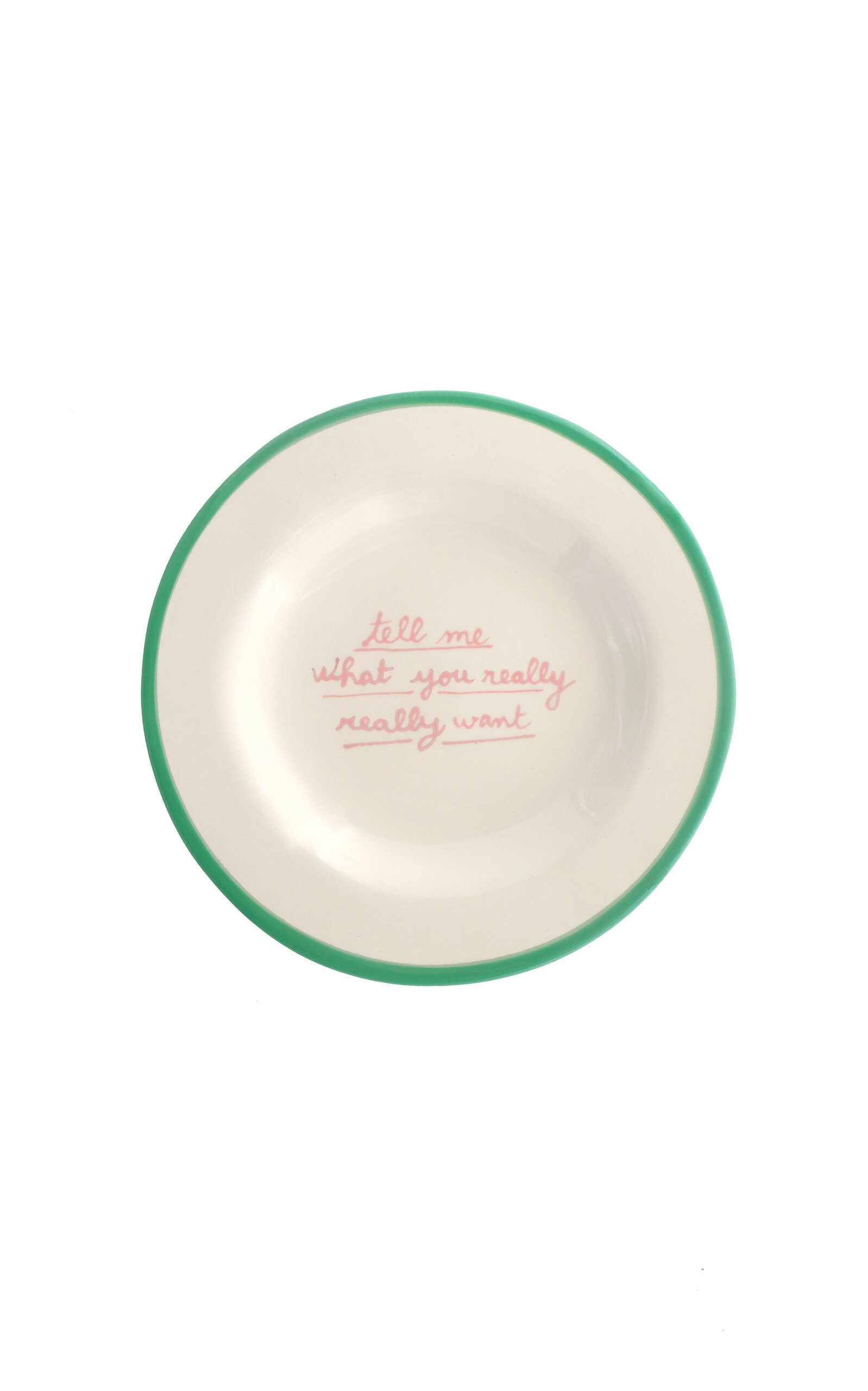 Laetitia Rouget Tell Me What You Really Really Want Dessert Plate In Multi