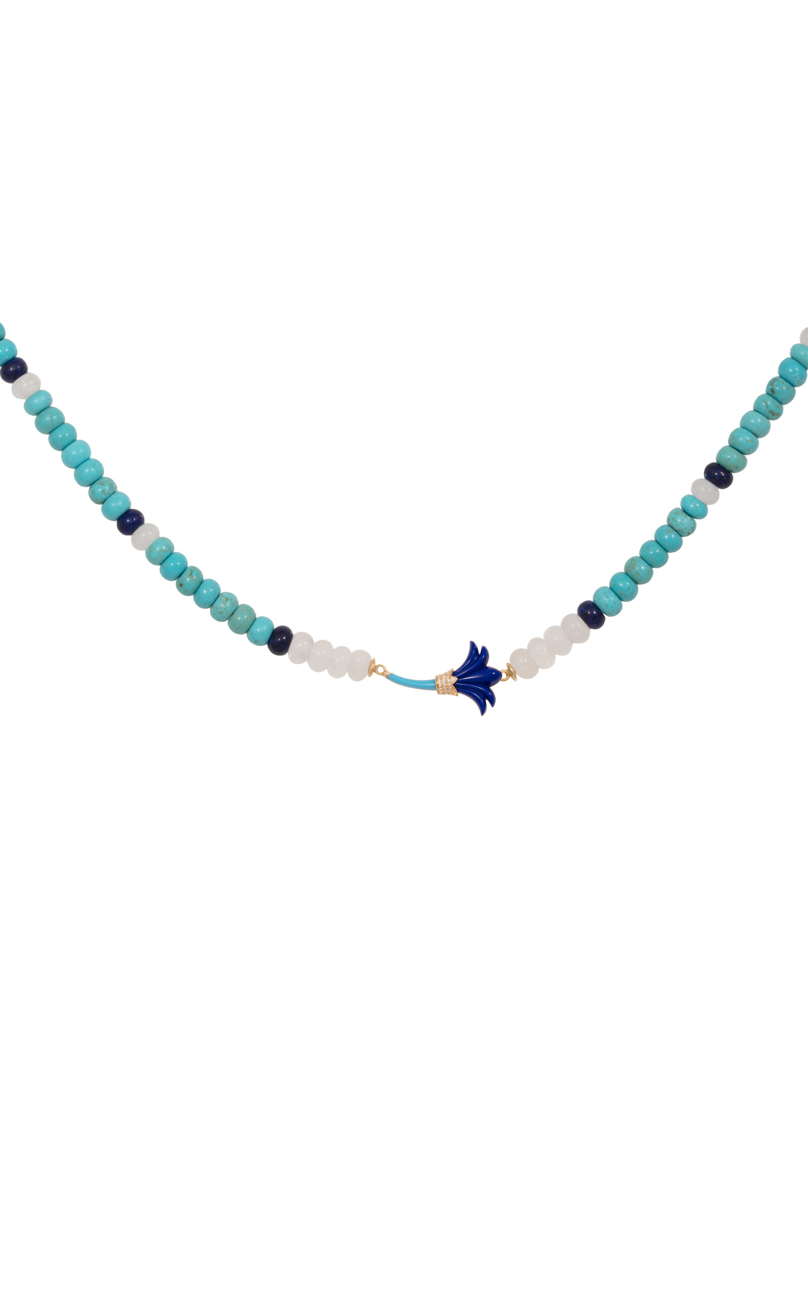 Beaded Psychedeliah 18K Yellow Gold Multi-Stone Necklace
