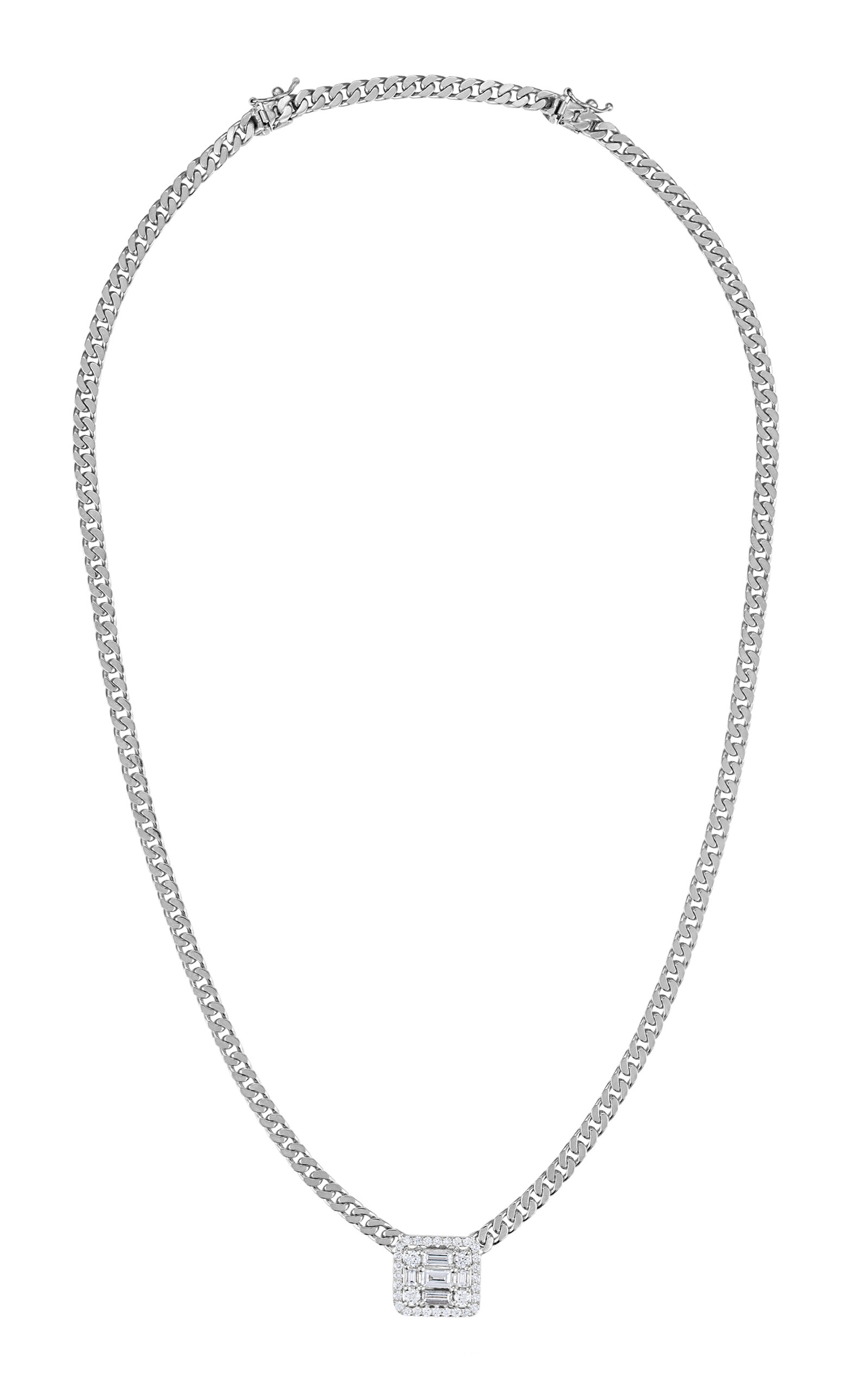 Clarity 18K White Gold Diamond Necklace