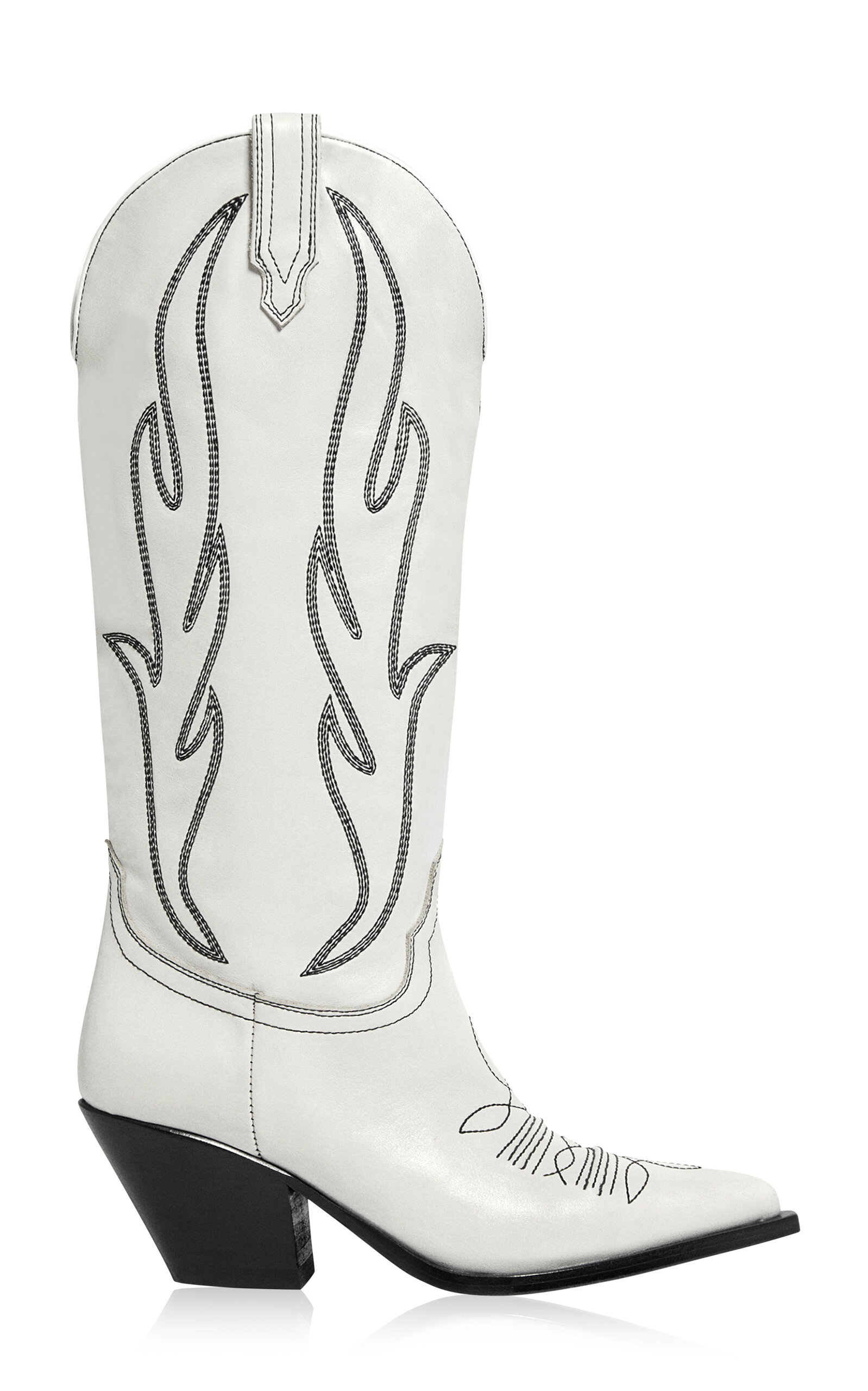 Ruidoso Embroidered Leather Western Boots