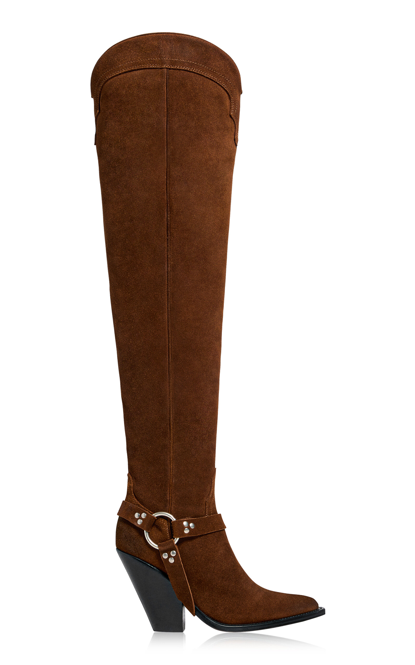 Reynosa Suede Over-The-Knee Western Boots