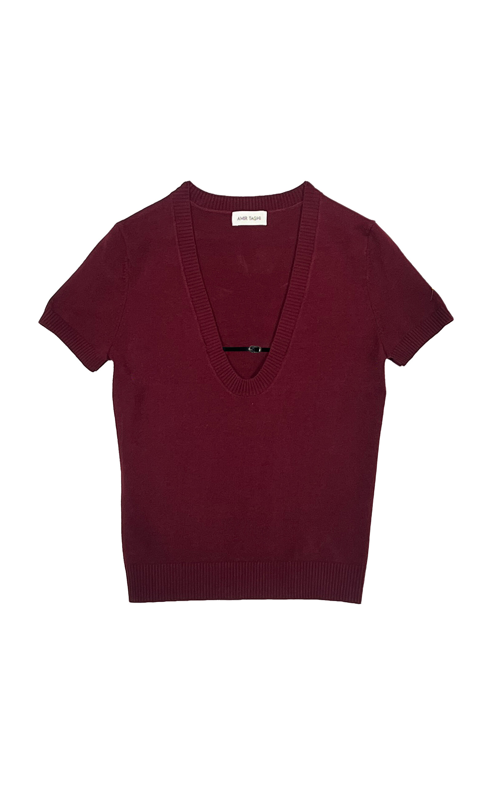 Meredith Buckle-Detailed Knit Top