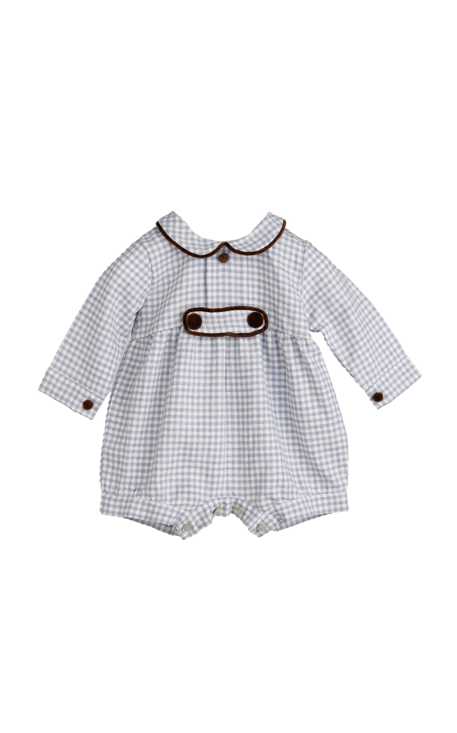 Jesurum Plaid Infants'Cotton Romper