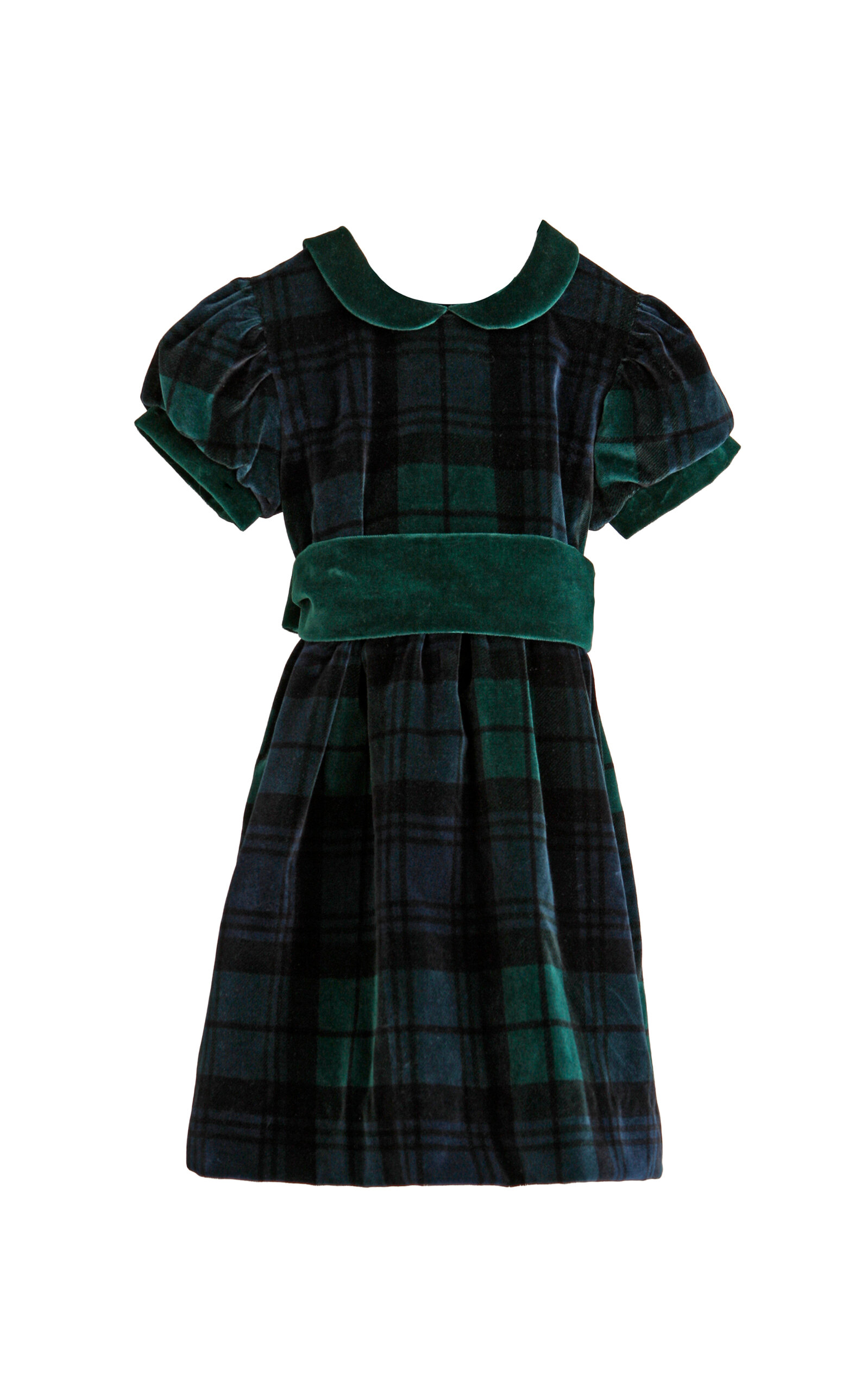 Jesurum Infants'Plaid Velvet Dress