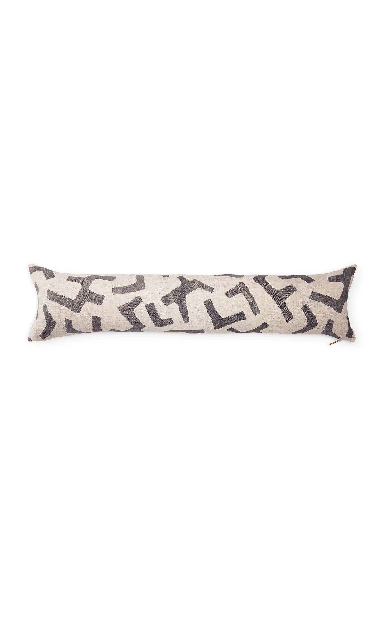 St. Frank Figures Linen-cotton Pillow In Ivory