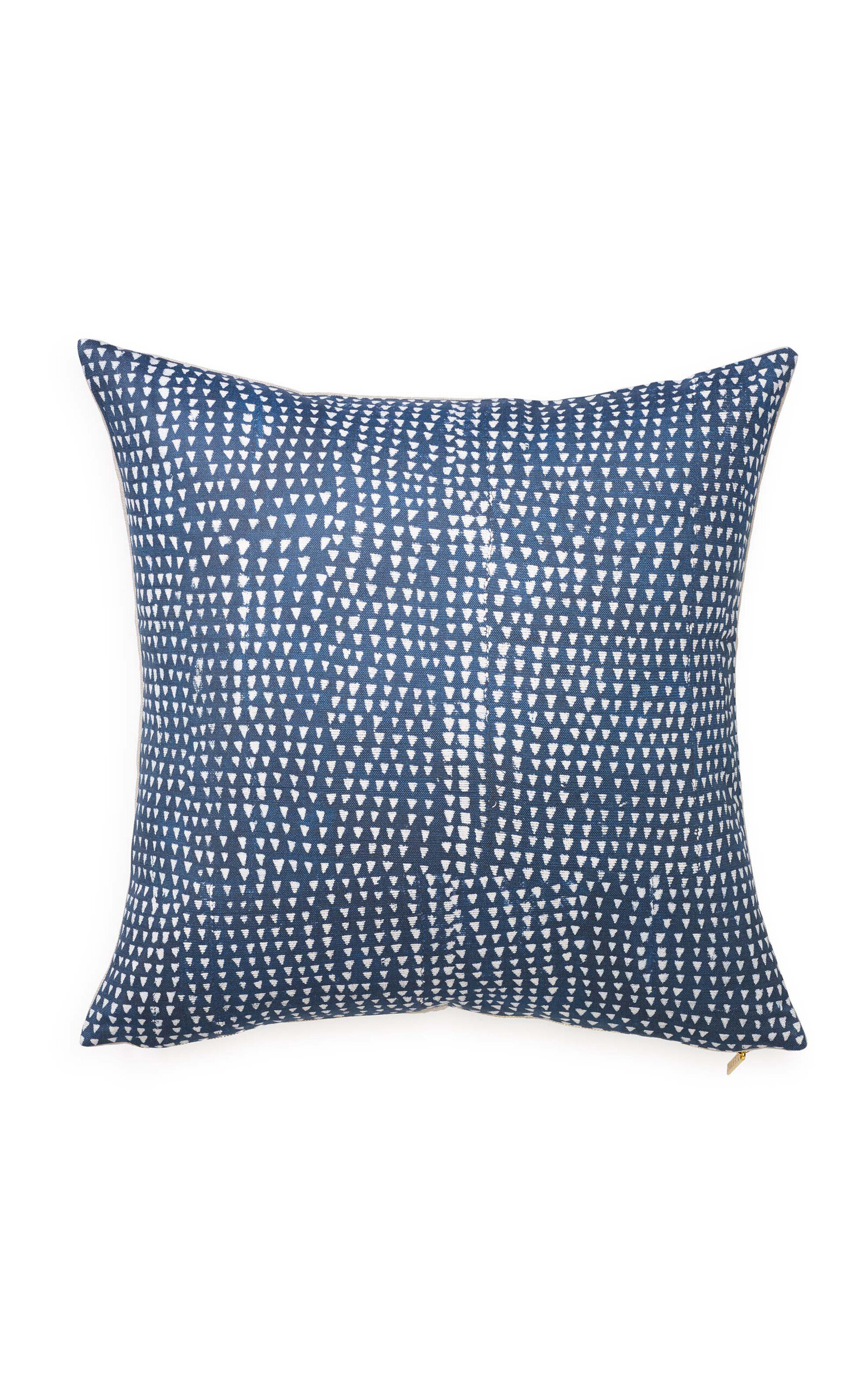 Shop St. Frank Arrows Linen-cotton Pillow In Blue