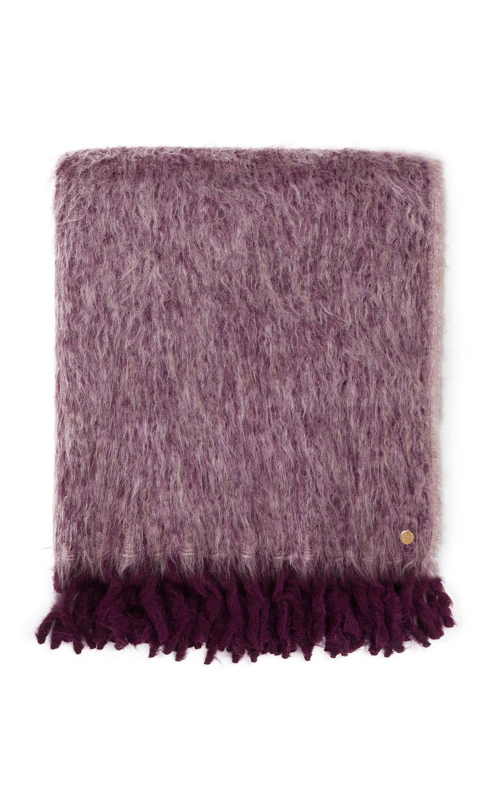 Shop St. Frank Alpaca Throw Blanket In Purple