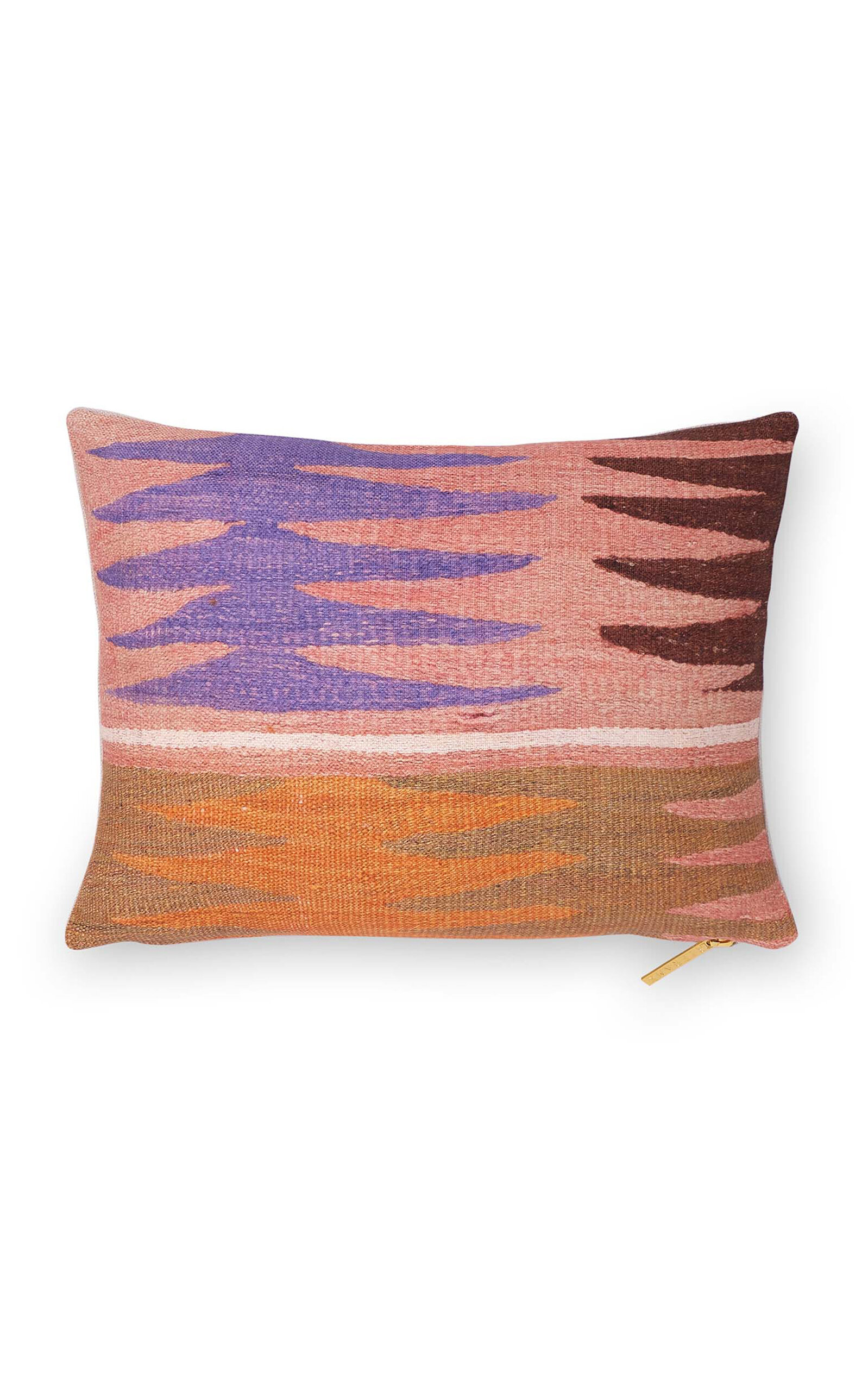 St. Frank Kilim Shell Feathers Linen-Cotton Pillow - Multi