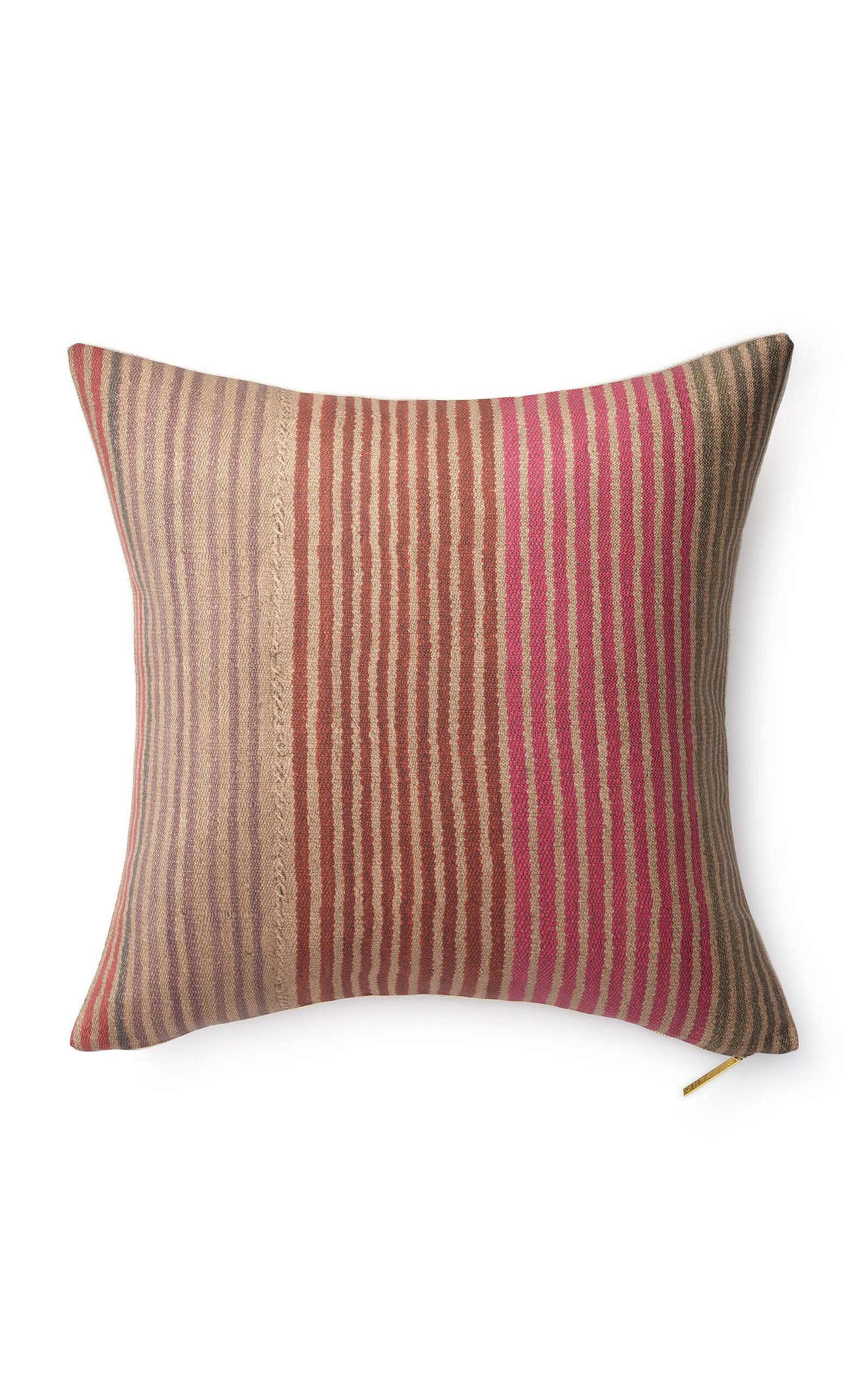St. Frank Frazada Candy-Striped Linen-Cotton Pillow - Multi
