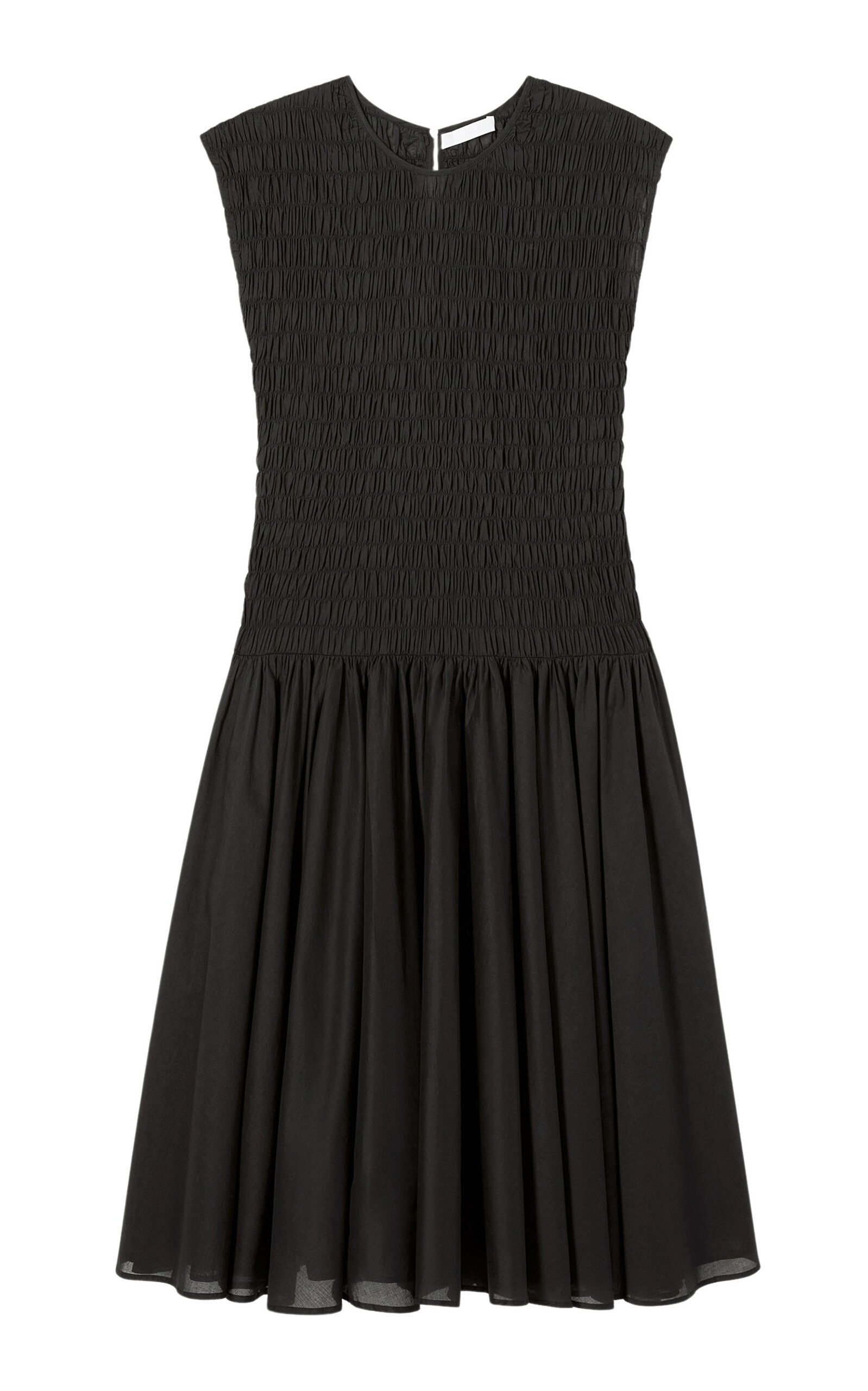 Shop Merlette Stijl Cotton Voile Dress In Black
