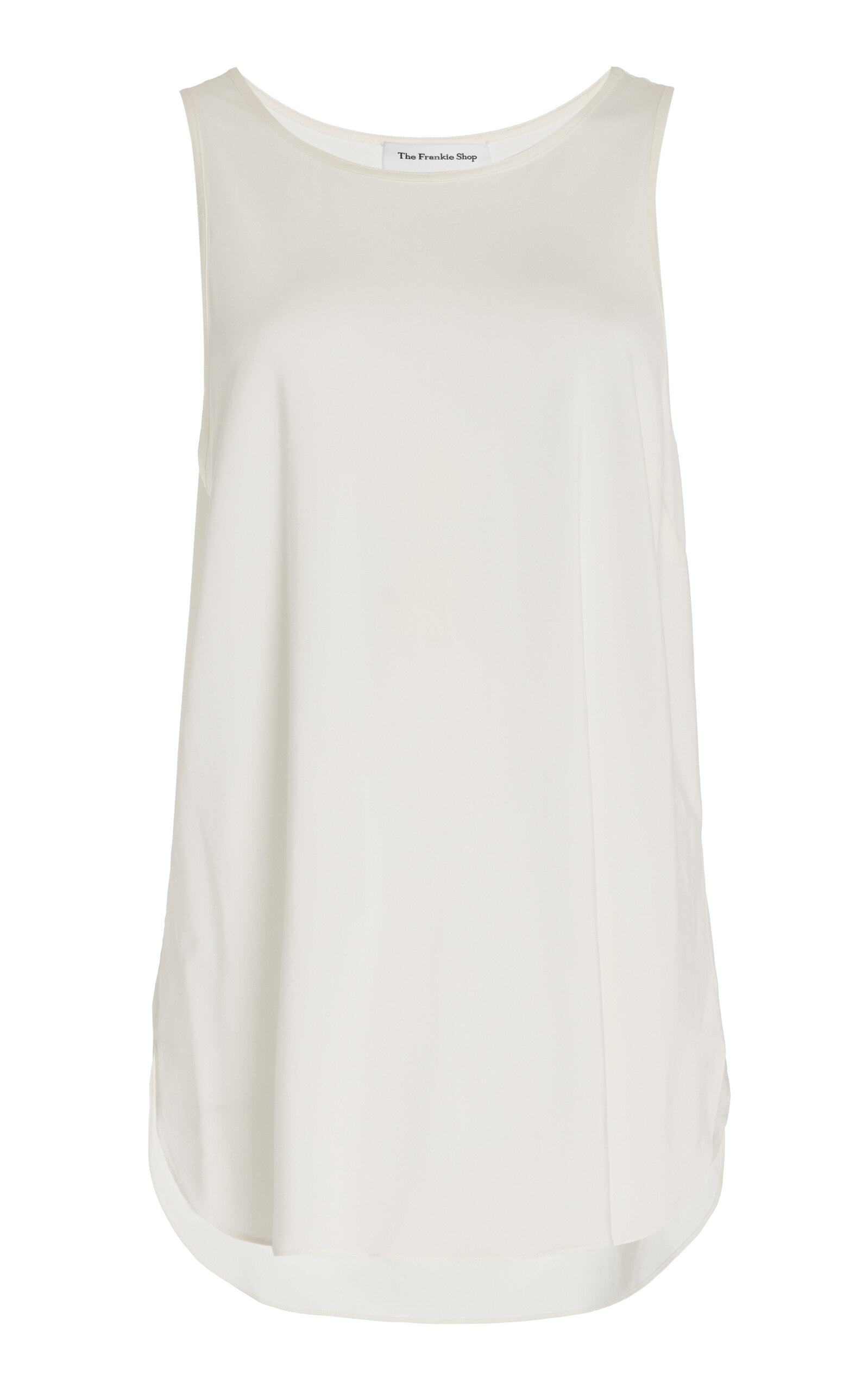 The Frankie Shop Exclusive Alma Oversized Knit Tank Top - White
