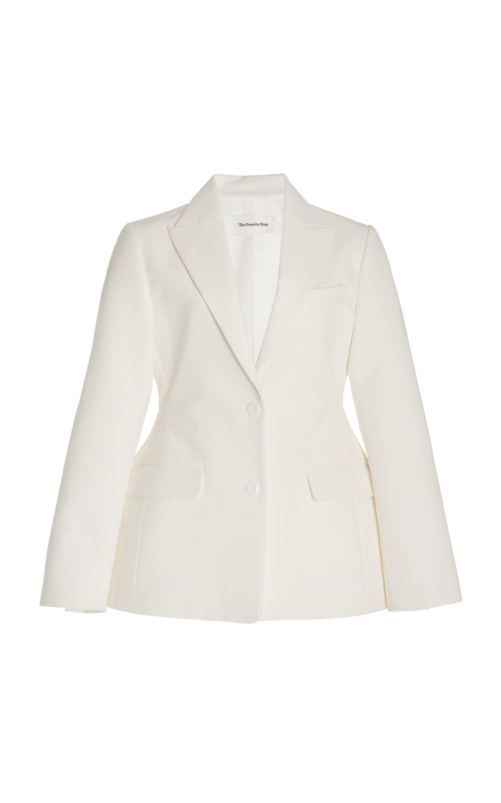 The Frankie Shop Exclusive Collette Cotton Hourglass Blazer In White