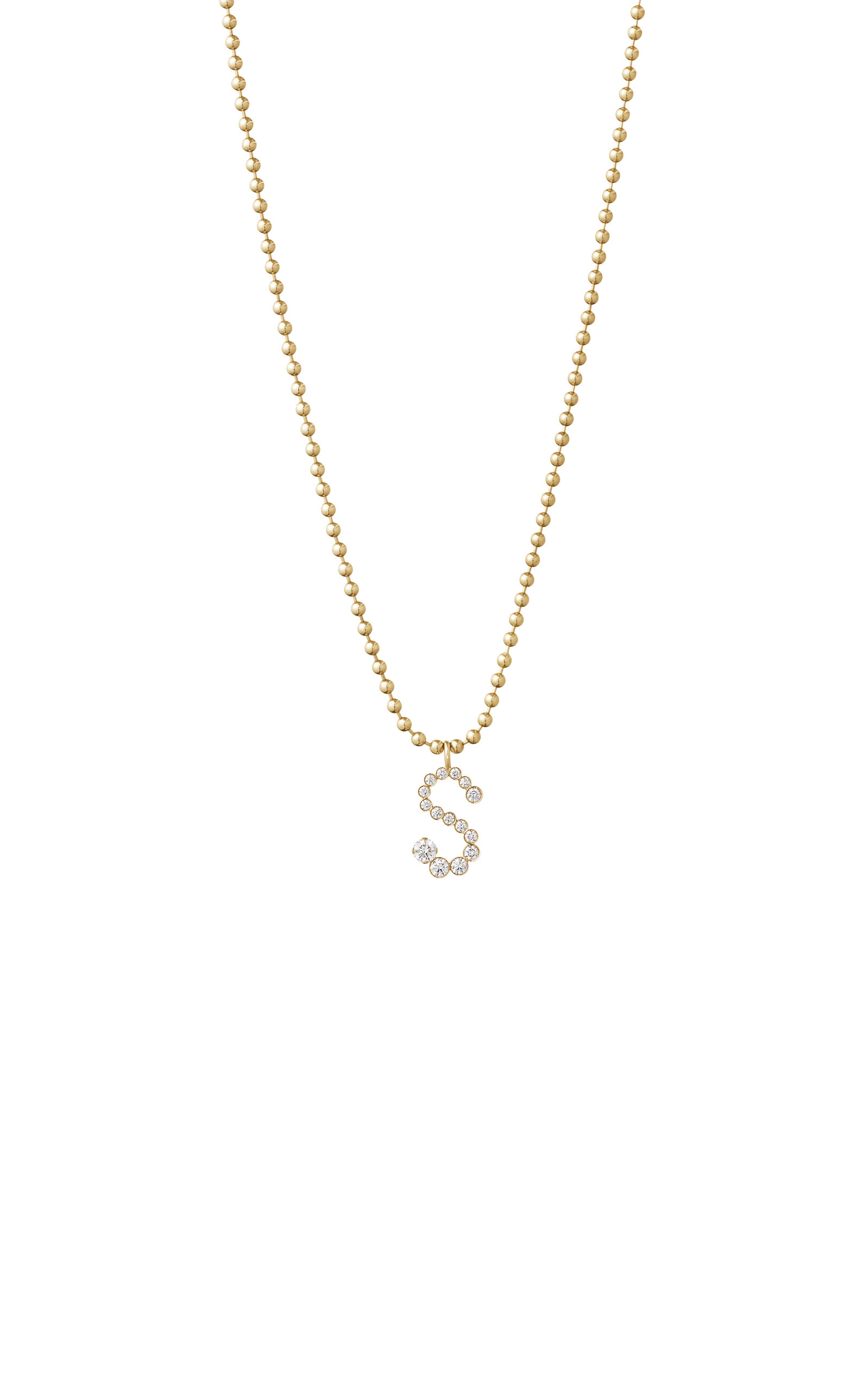 18k Recycled Yellow Gold Missy Initial Necklace