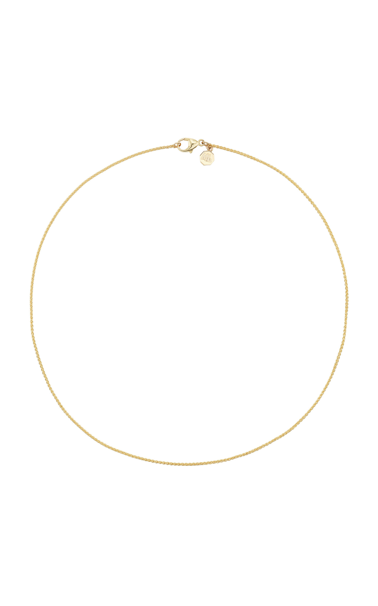 14k Yellow Gold Small Wheat Chain Necklace
