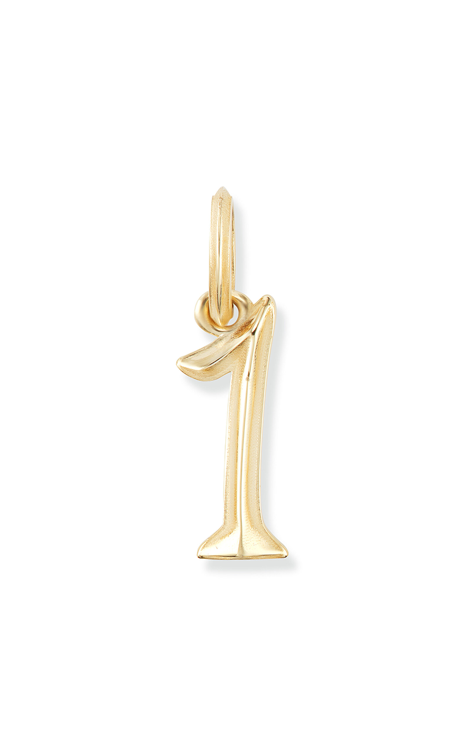 14k Yellow Gold Number Charm