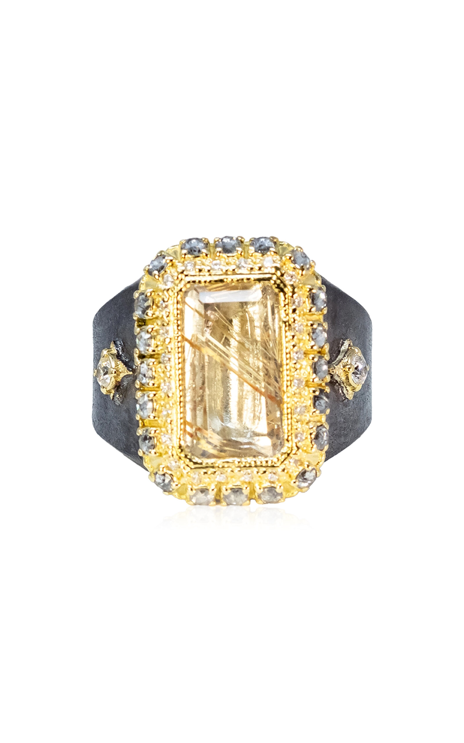 Shop Armenta One-of-a-kind Quartz Signet Ring In Gold