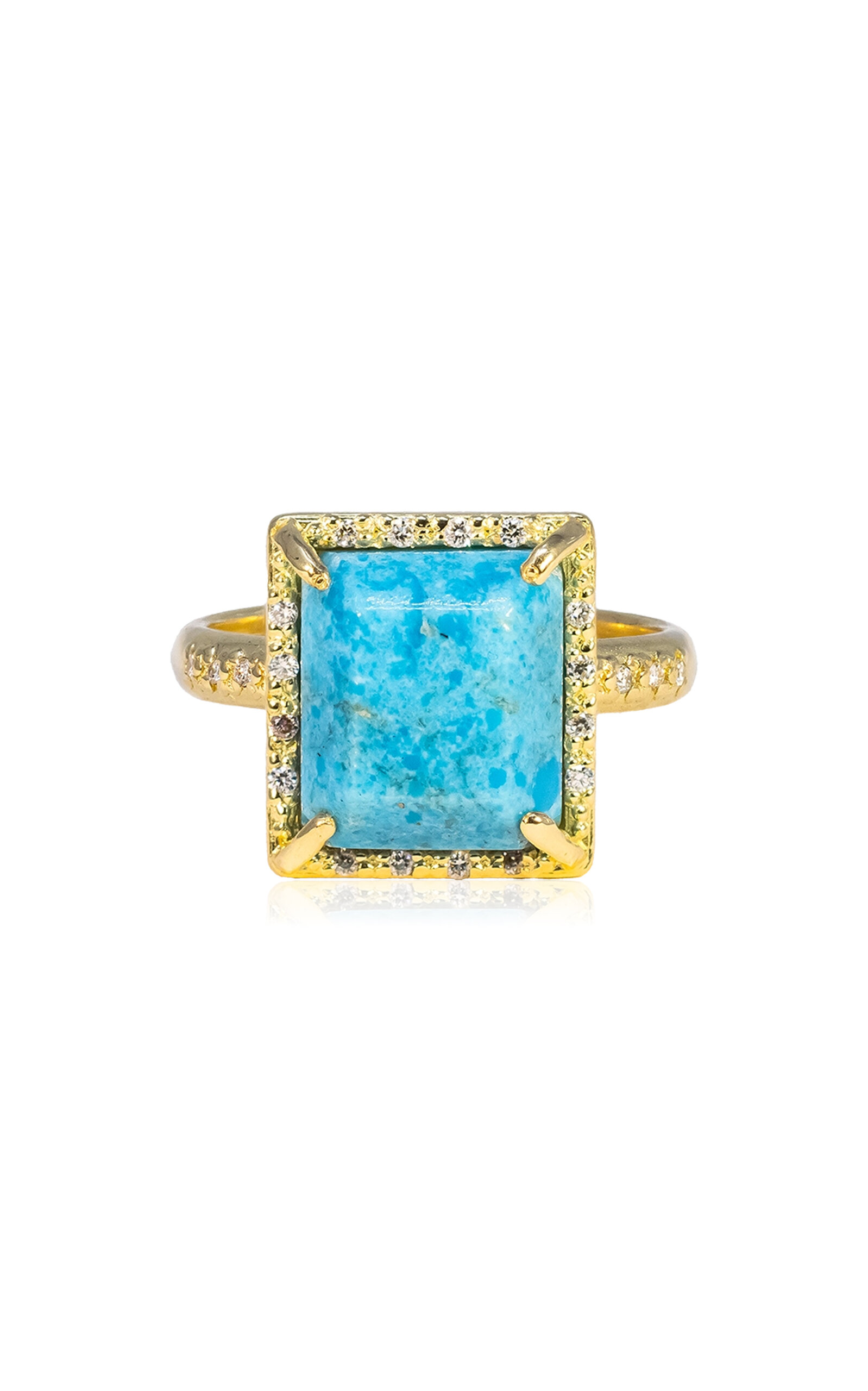 Shop Armenta 18k Yellow Goldl Turquoise Ring