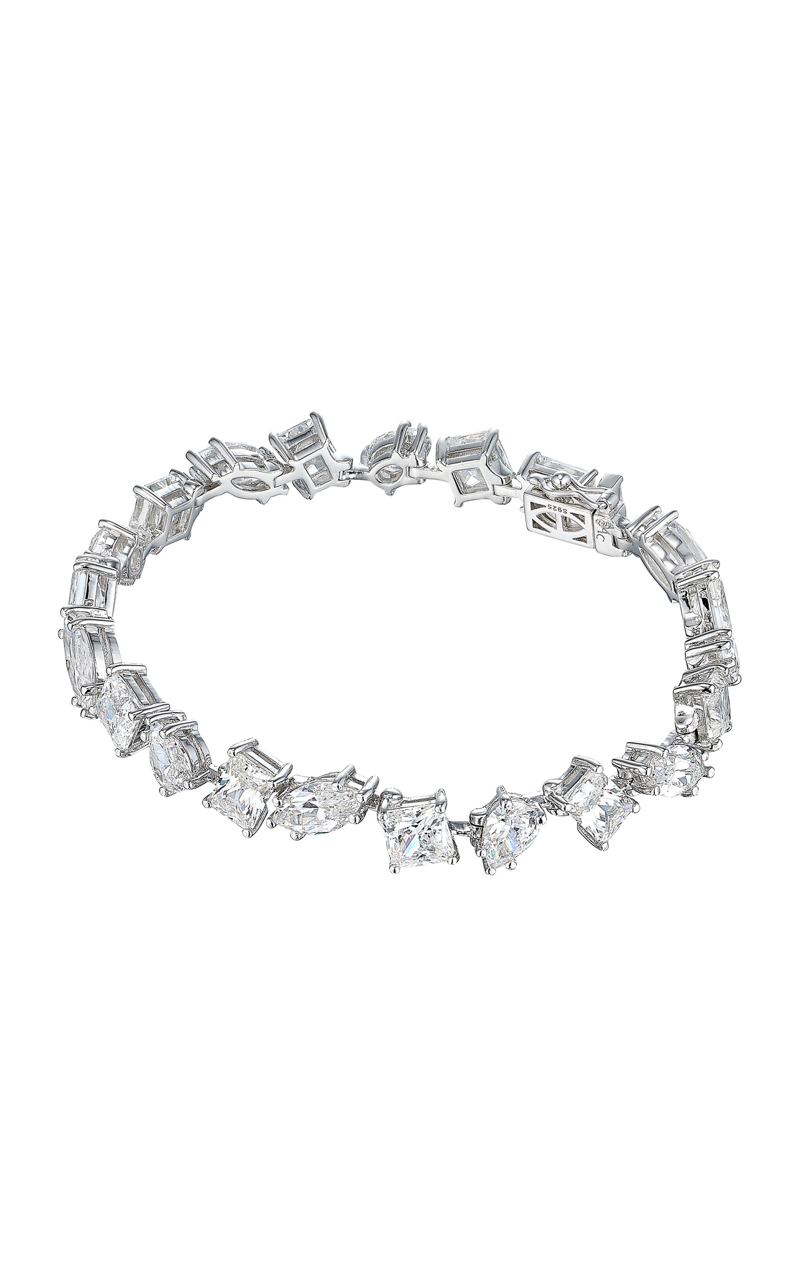 18k White Gold Vermeil Diamond Shard Bracelet