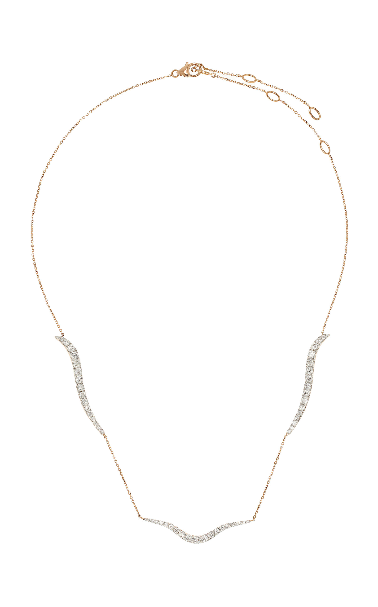 Aurora 18K Rose Gold Diamond Necklace