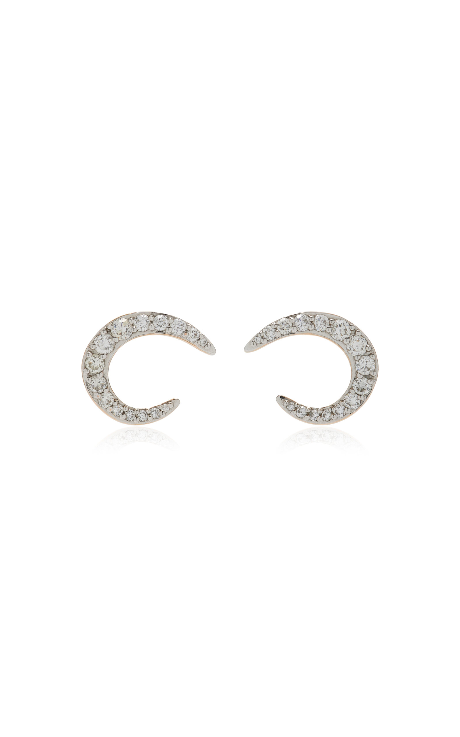 Radiant 18K Rose Gold Diamond Hoop Earrings