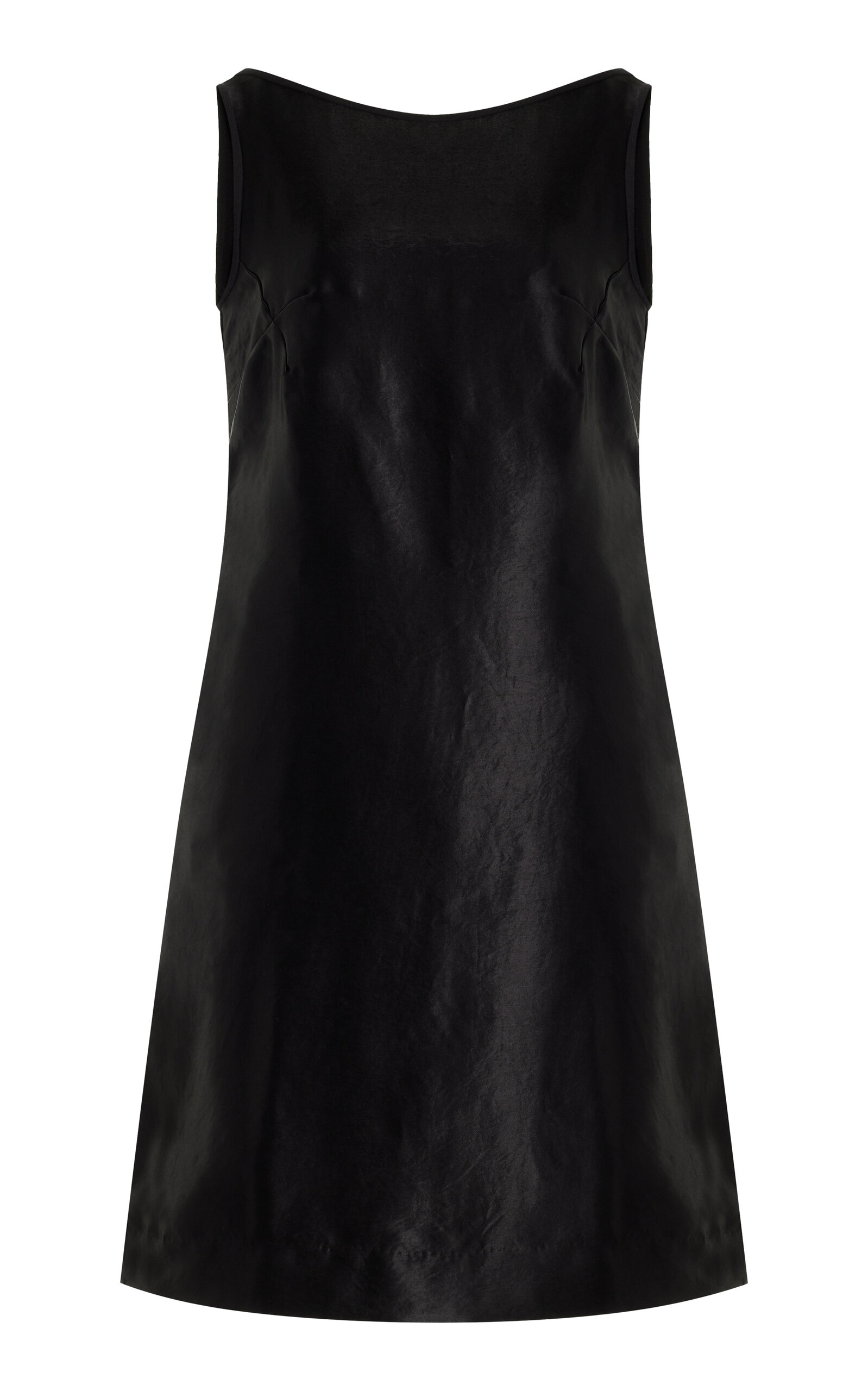 Cvet Preri Cestrum Backless Satin Midi Dress In Black