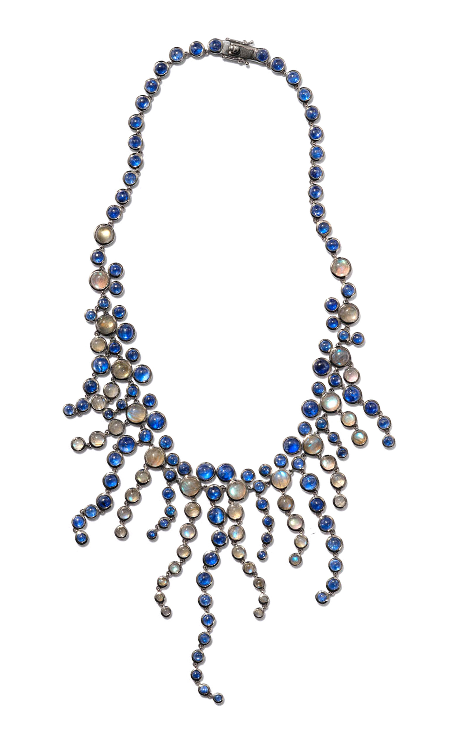 Nakard Looped Fringe Necklace In Blue